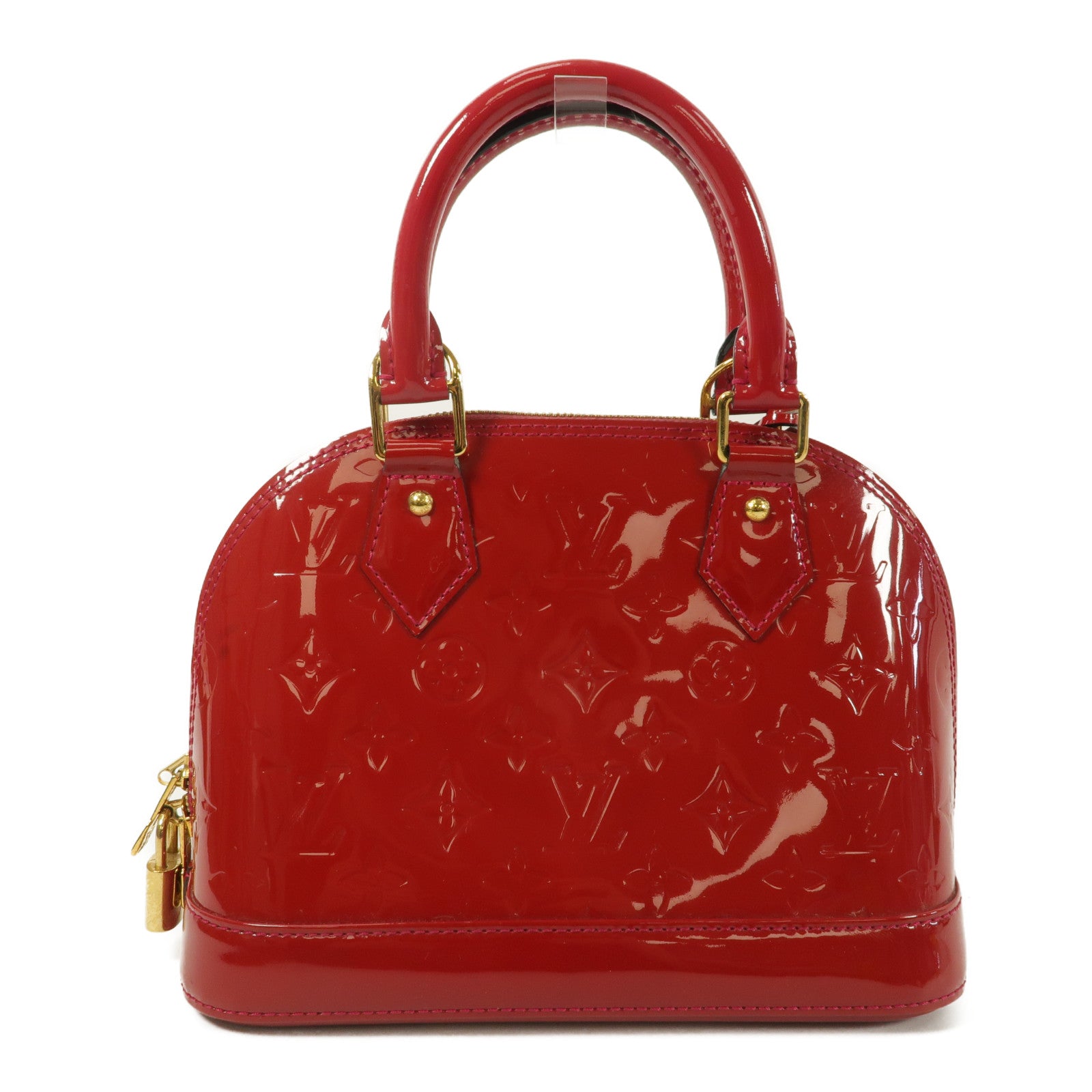 LOUIS VUITTON Monogram Vernis Alma BB手挽肩背兩用袋