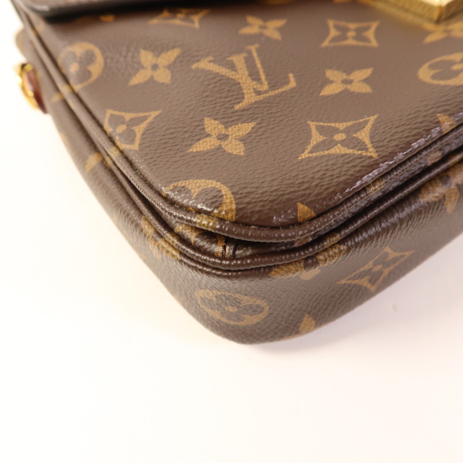 LOUIS VUITTON Monogram Pochette Metis MM金扣手挽肩背兩用袋