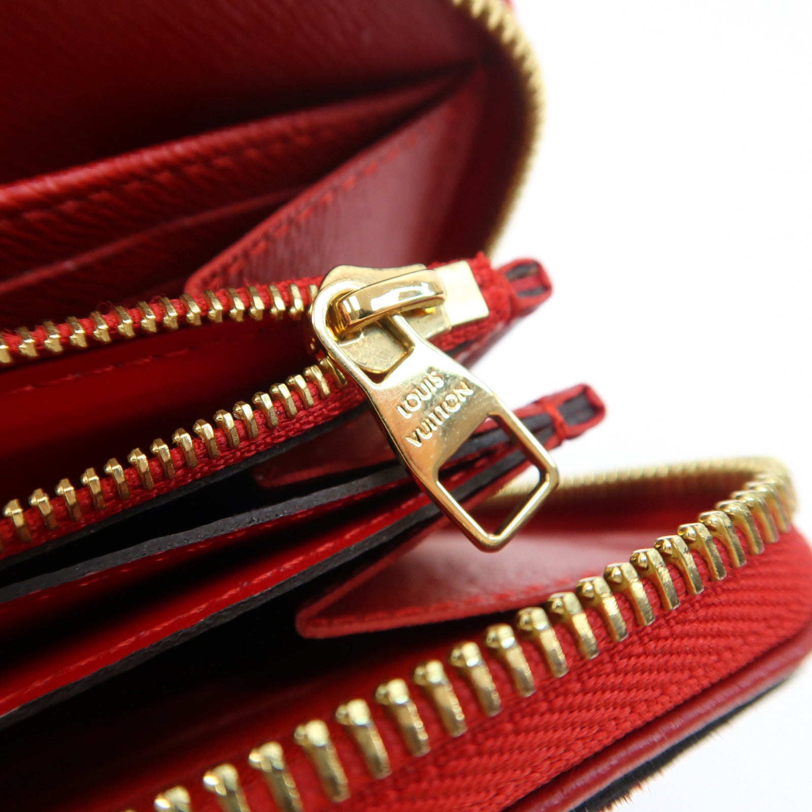 LOUIS VUITTON Monogram Retiro Zippy Wallet長錢包紅色/啡色