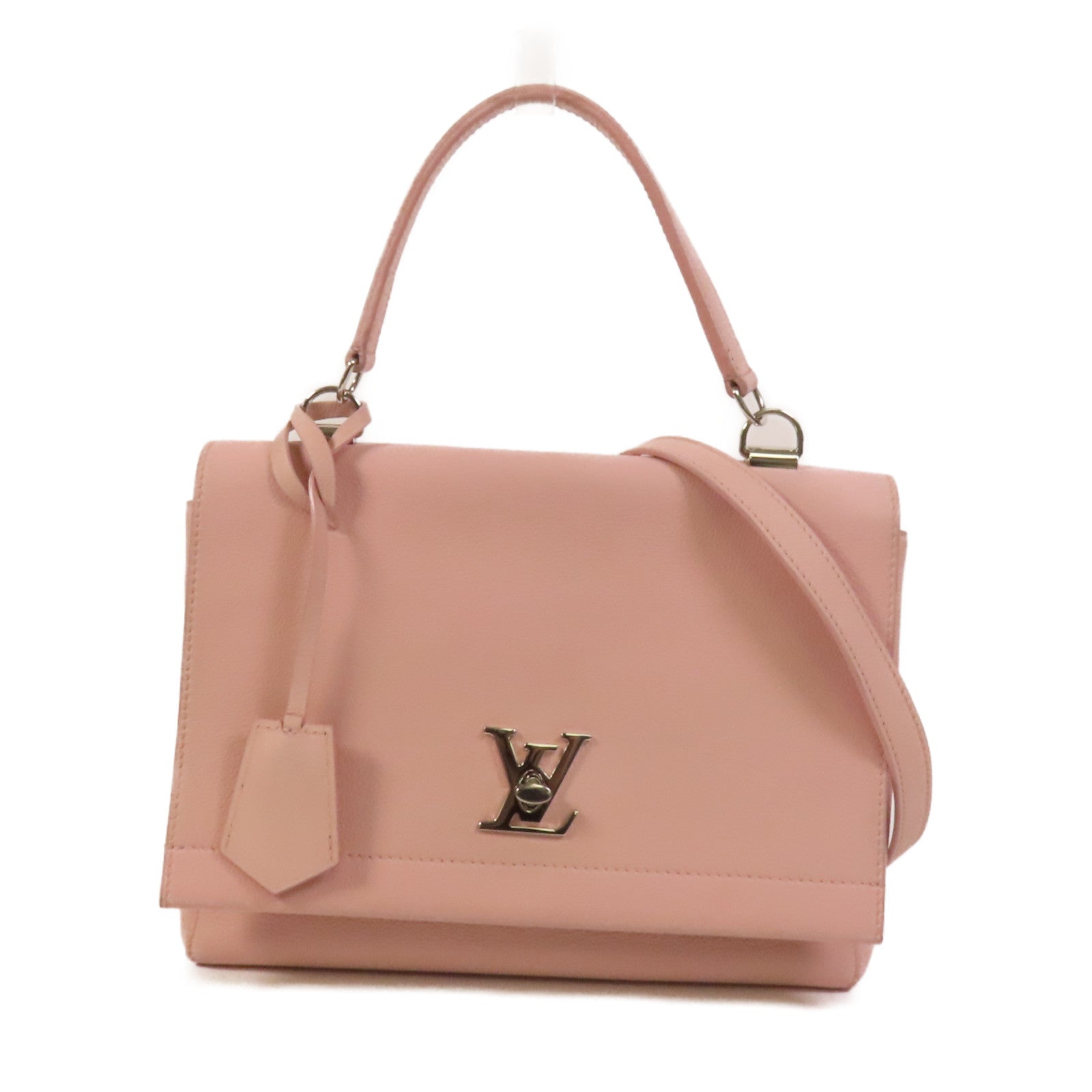LOUIS VUITTON 【激減優惠】牛皮皮革Lockme Cartable銀扣手挽肩背兩用袋