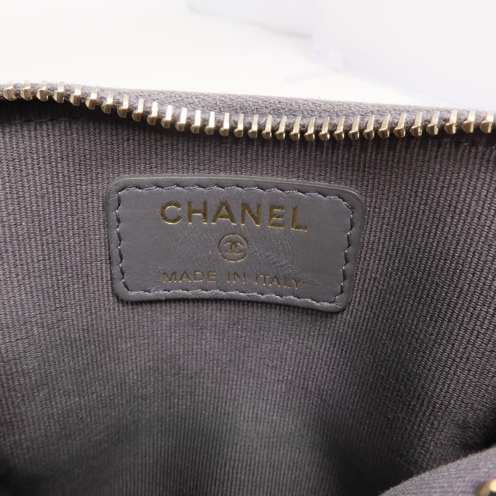 CHANEL 牛皮皮革Card Holder Matelasse金扣卡片套