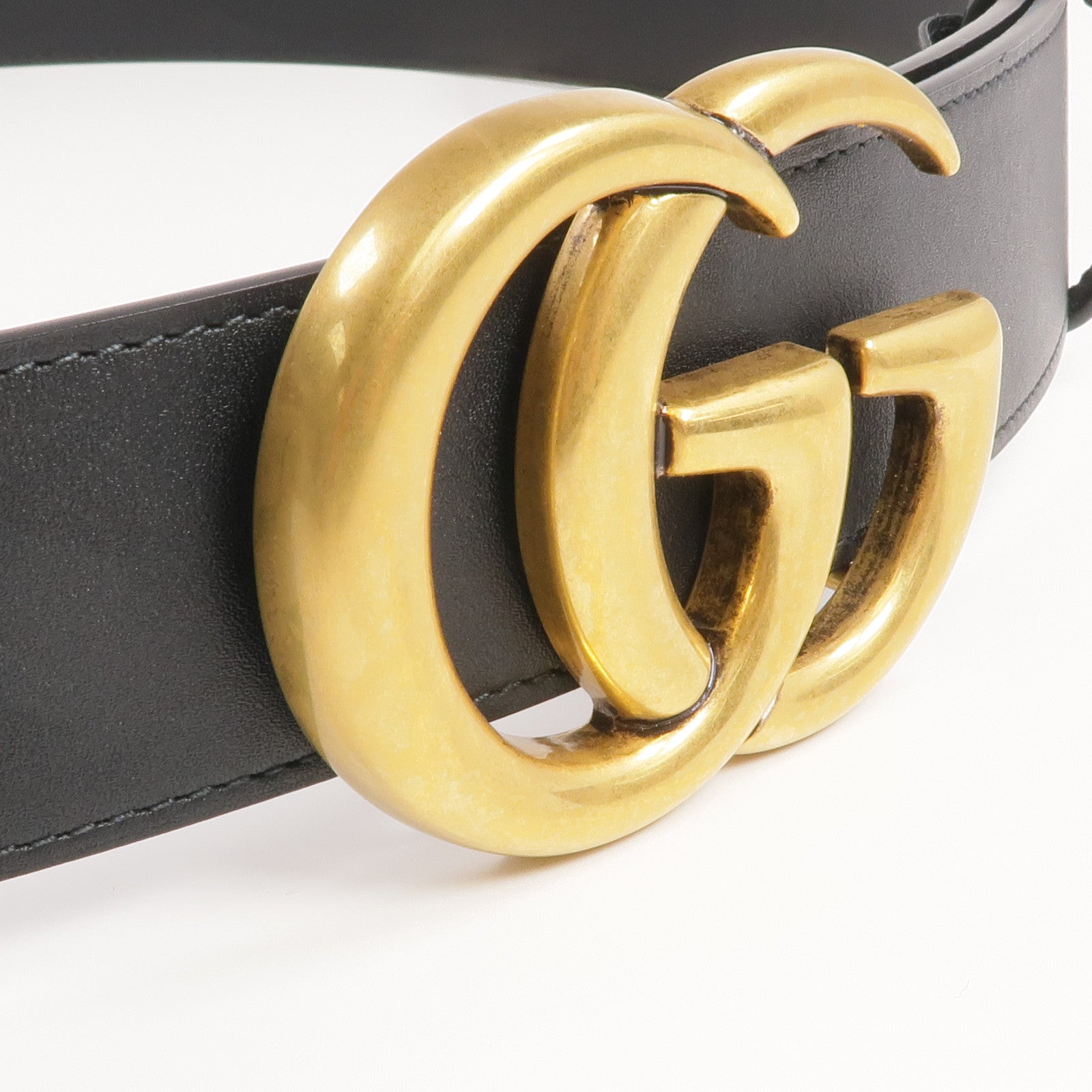 GUCCI 牛皮皮革Belt金扣皮帶