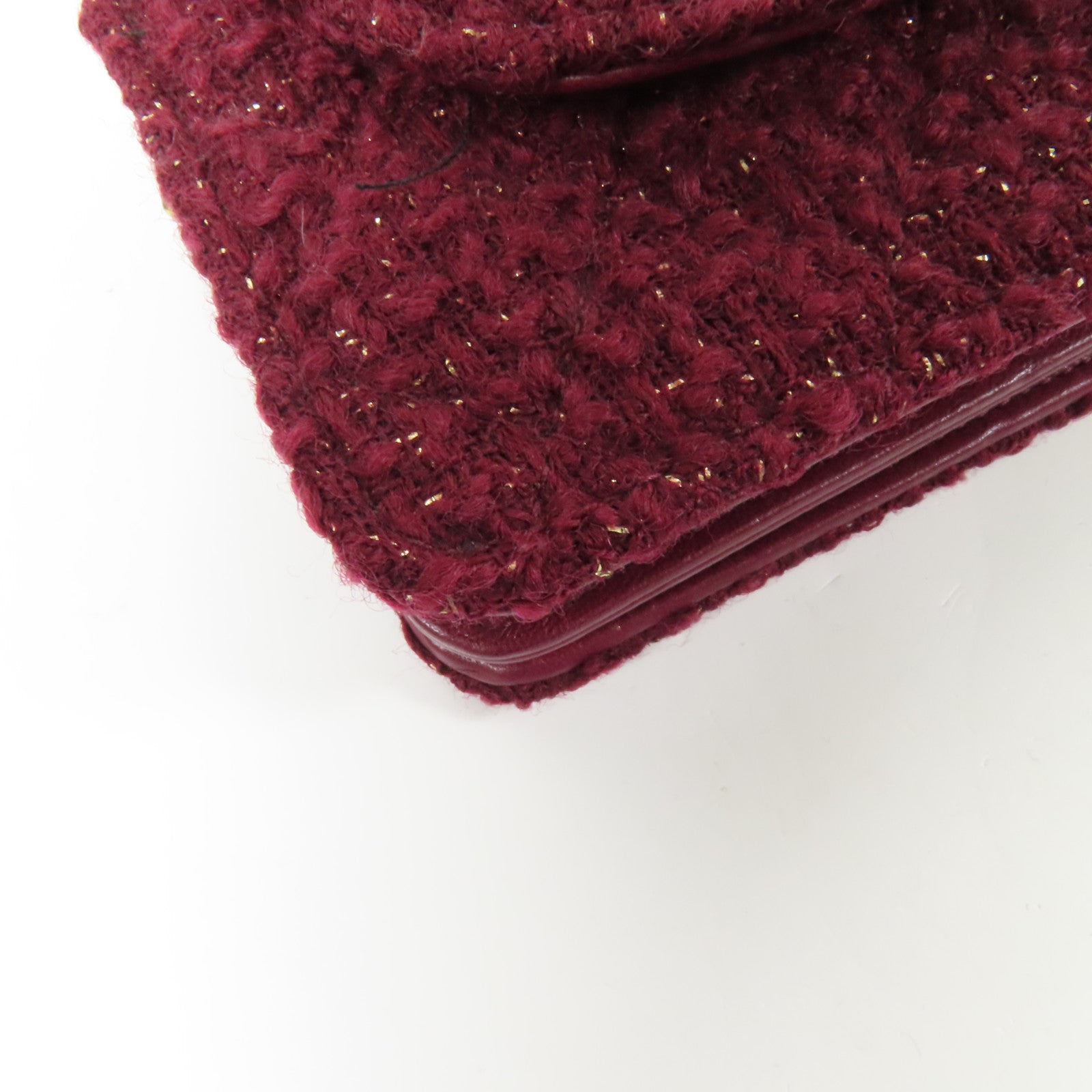 CHANEL Tweed Mini Tweed Bag金扣鏈帶肩背袋