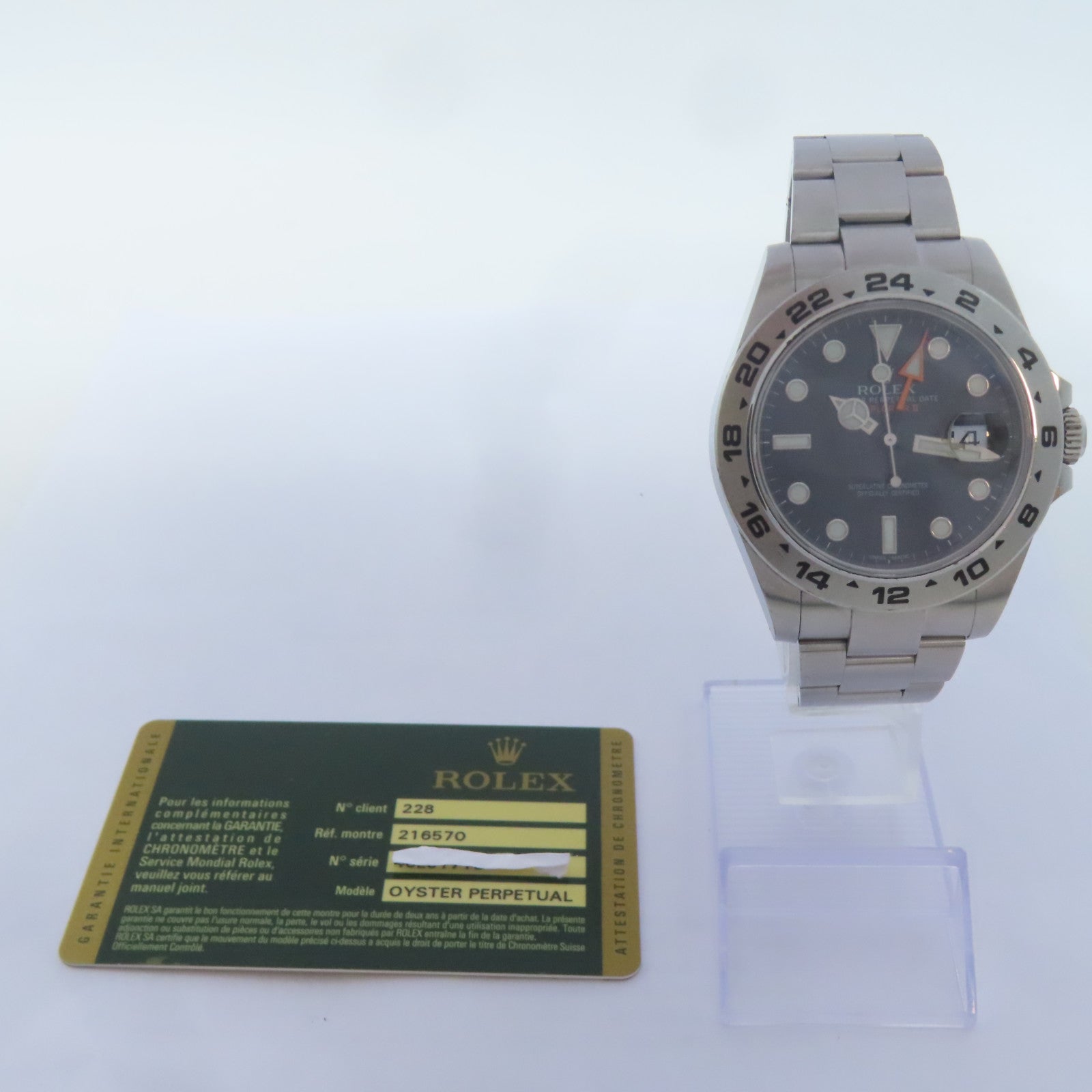 ROLEX Exporer II不鏽鋼手錶自動機芯黑色