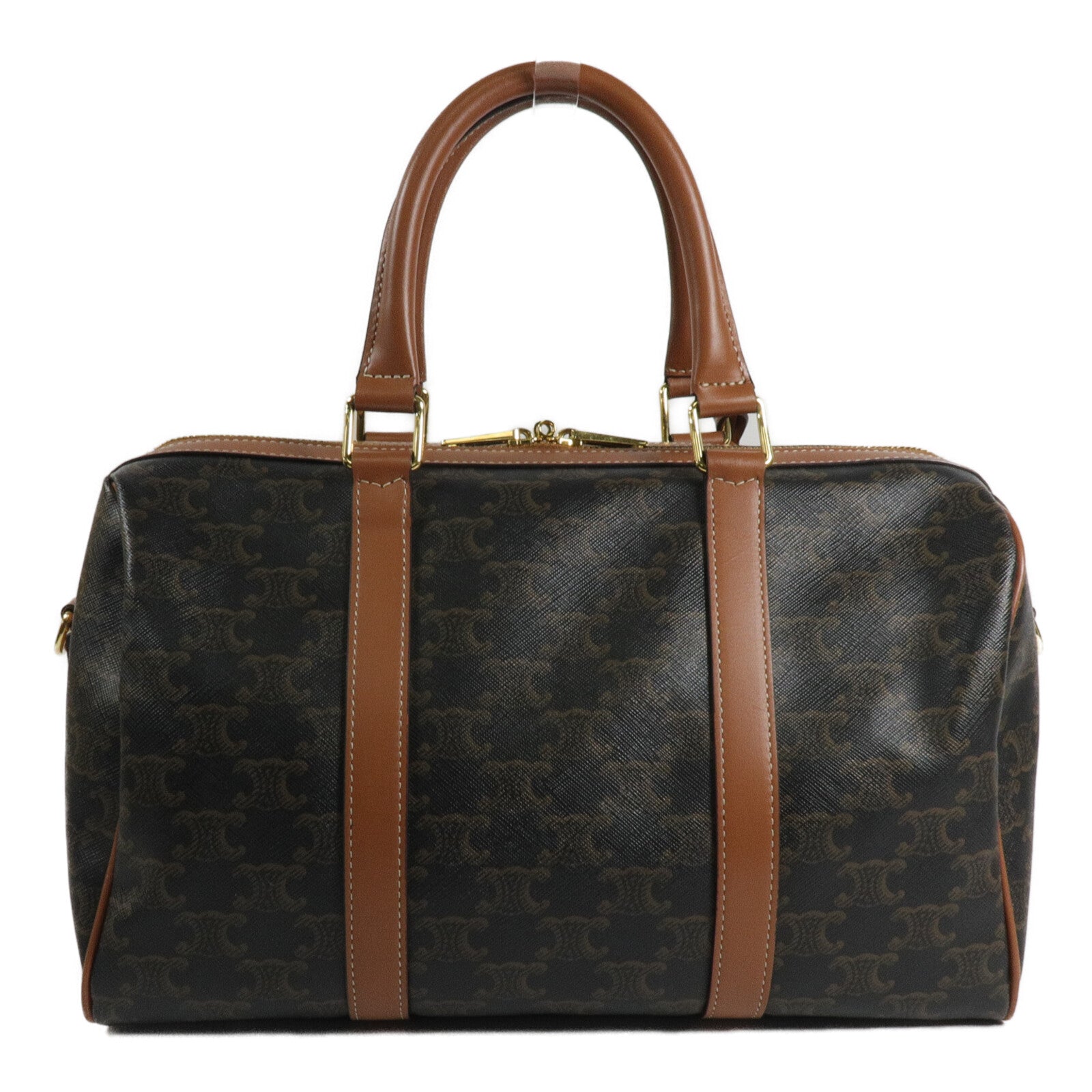 CELINE 塗層帆布2 Way Shoulder Boston手挽肩背兩用袋