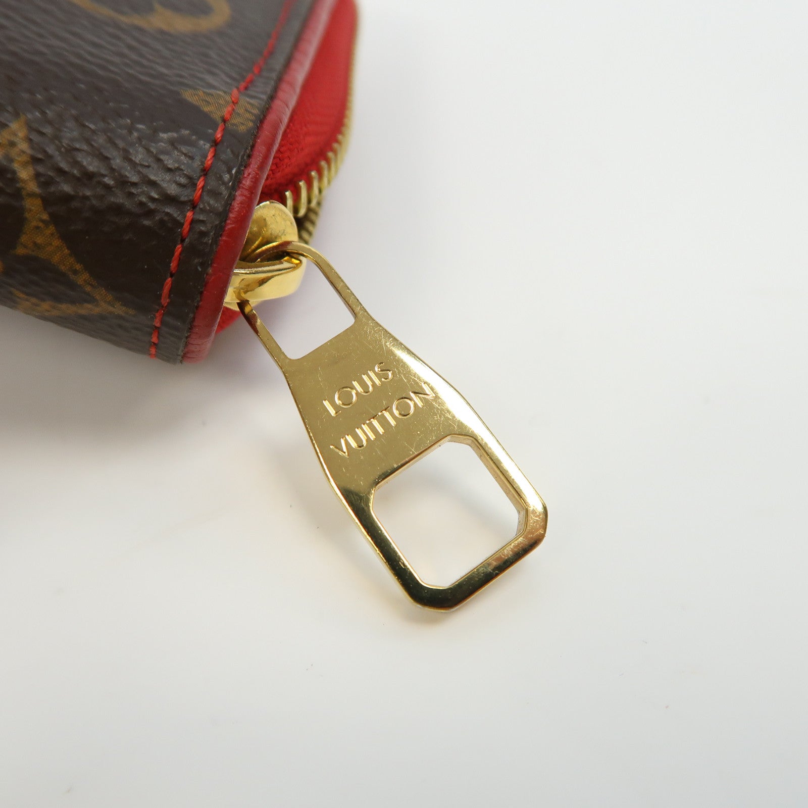 LOUIS VUITTON Monogram Retiro Zippy Wallet長錢包紅色/啡色