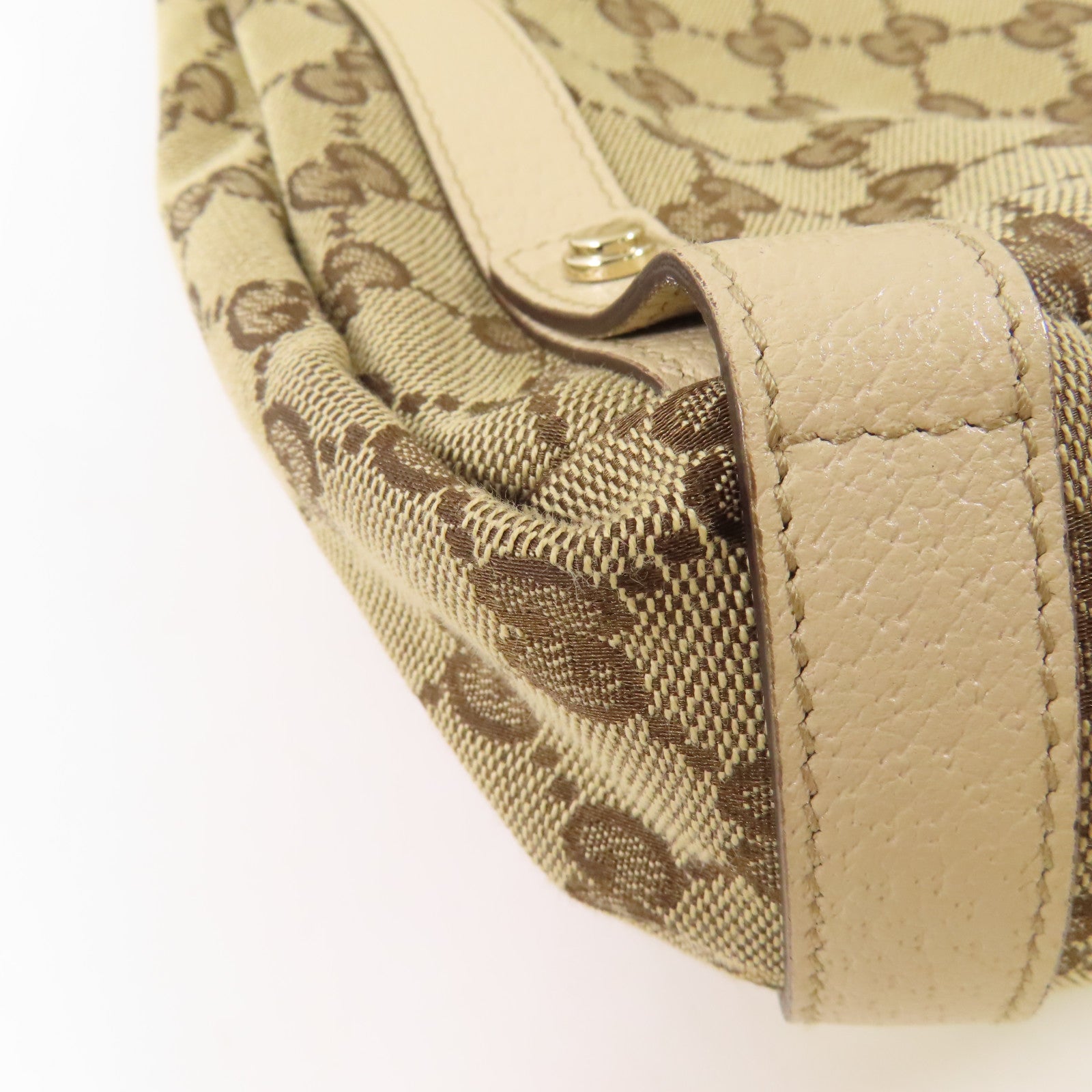 GUCCI 帆布Shoulder Bag金扣肩背袋
