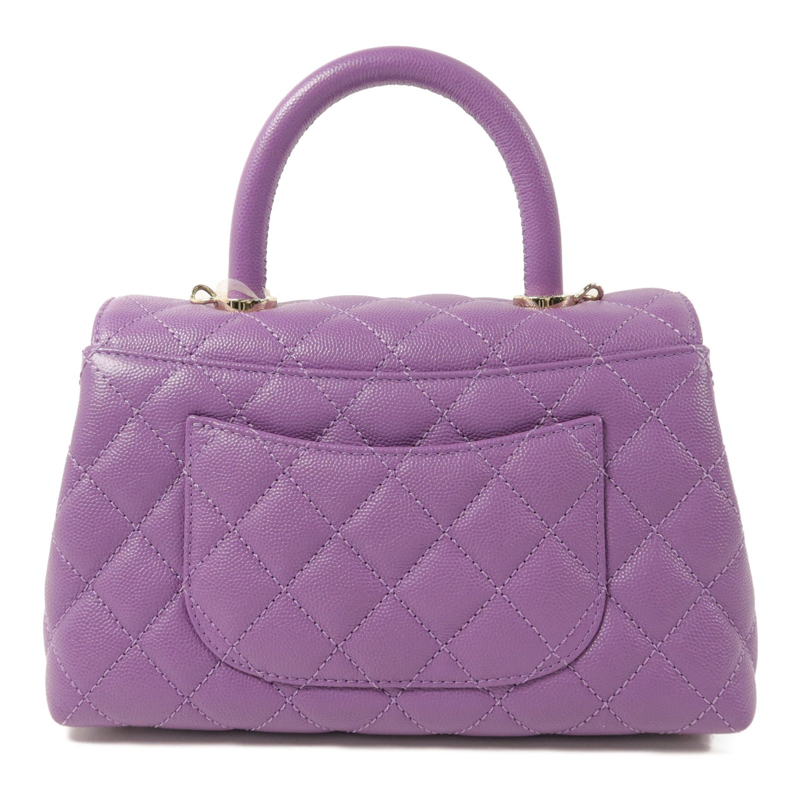 CHANEL 牛皮皮革Coco Handle Small手挽肩背兩用袋