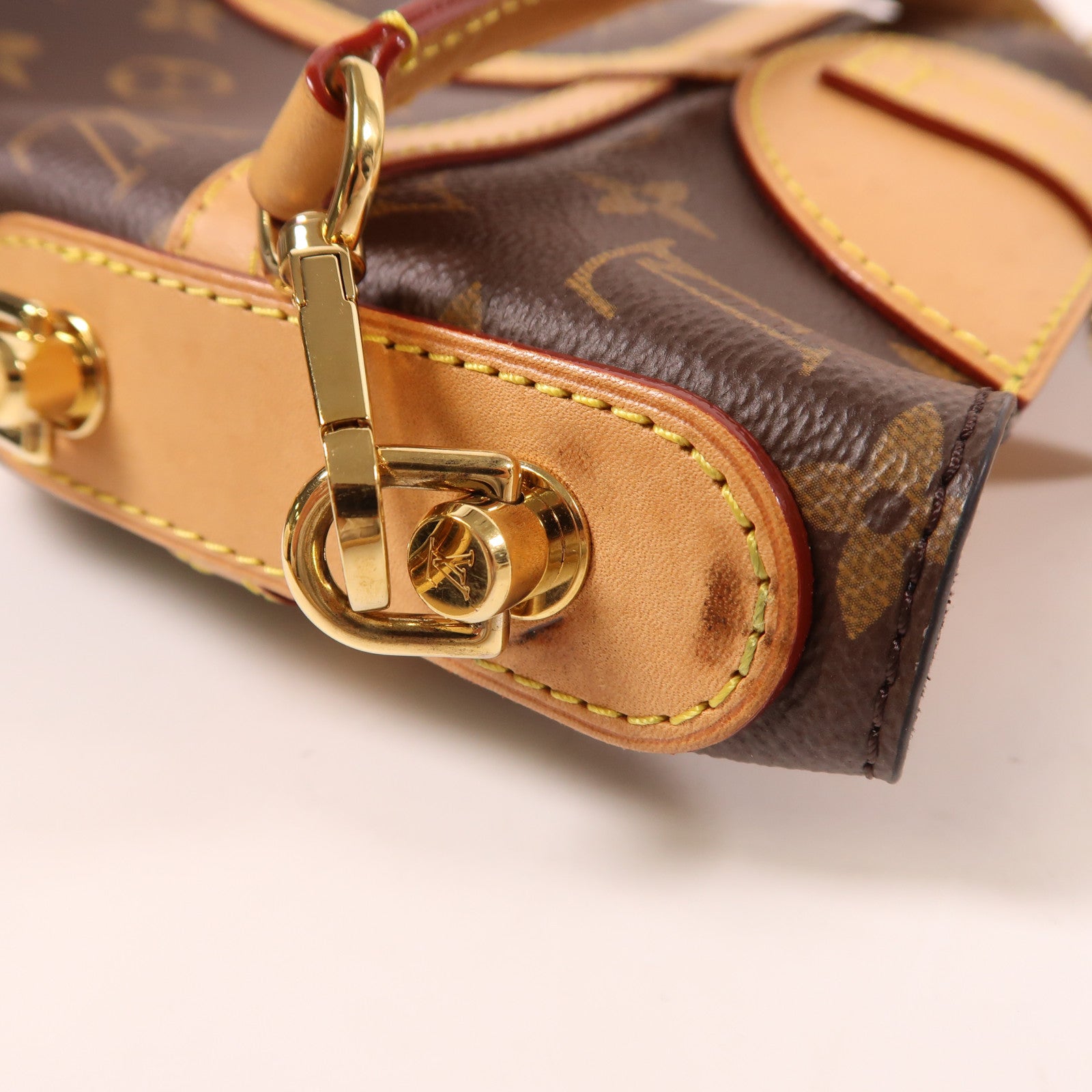 LOUIS VUITTON LV GHW Duffle 2 Way Shoulder Bag Handbag M43587 Monogram Brown