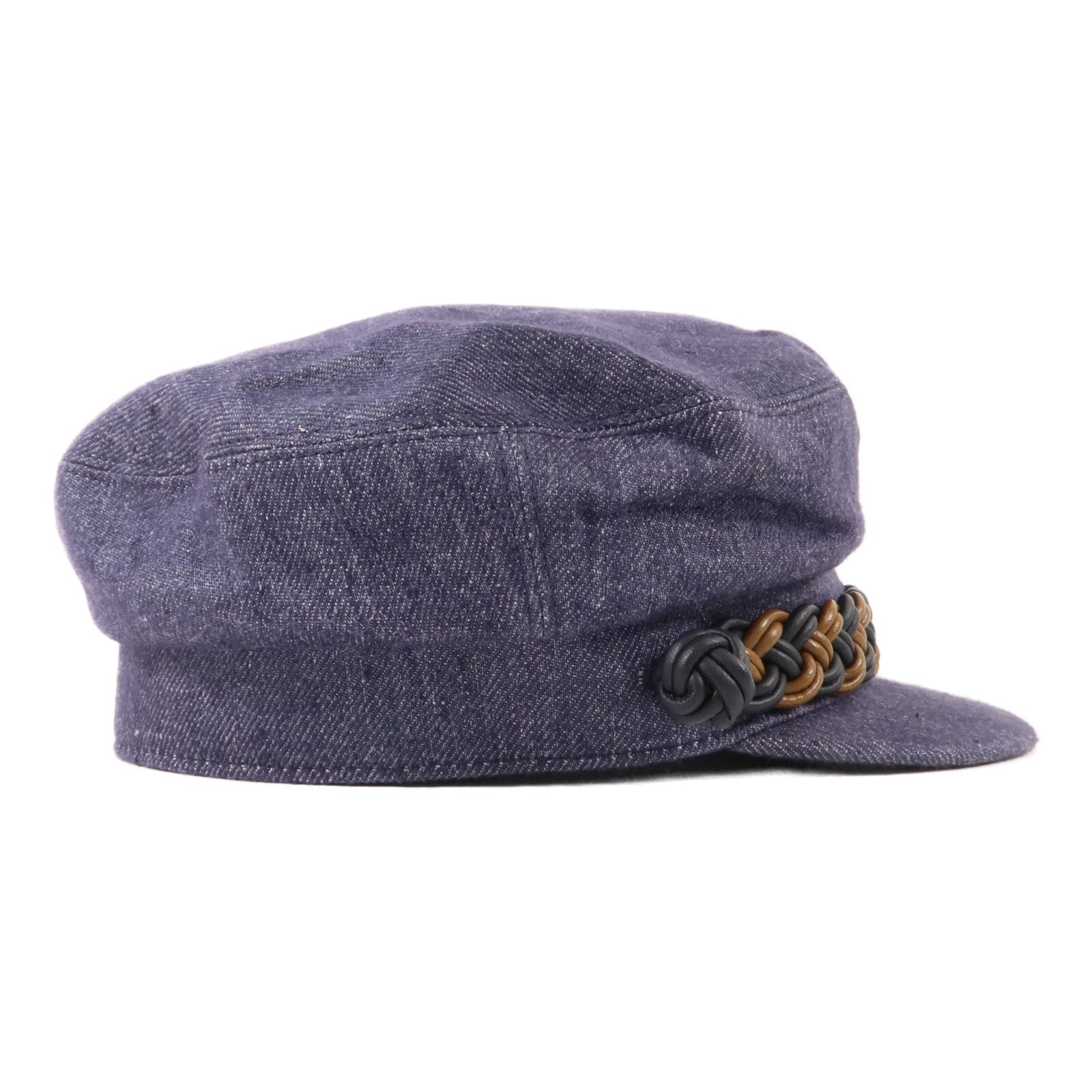 HERMES 牛仔布料Casquette Giulietta Denim Hat (Size57)帽子