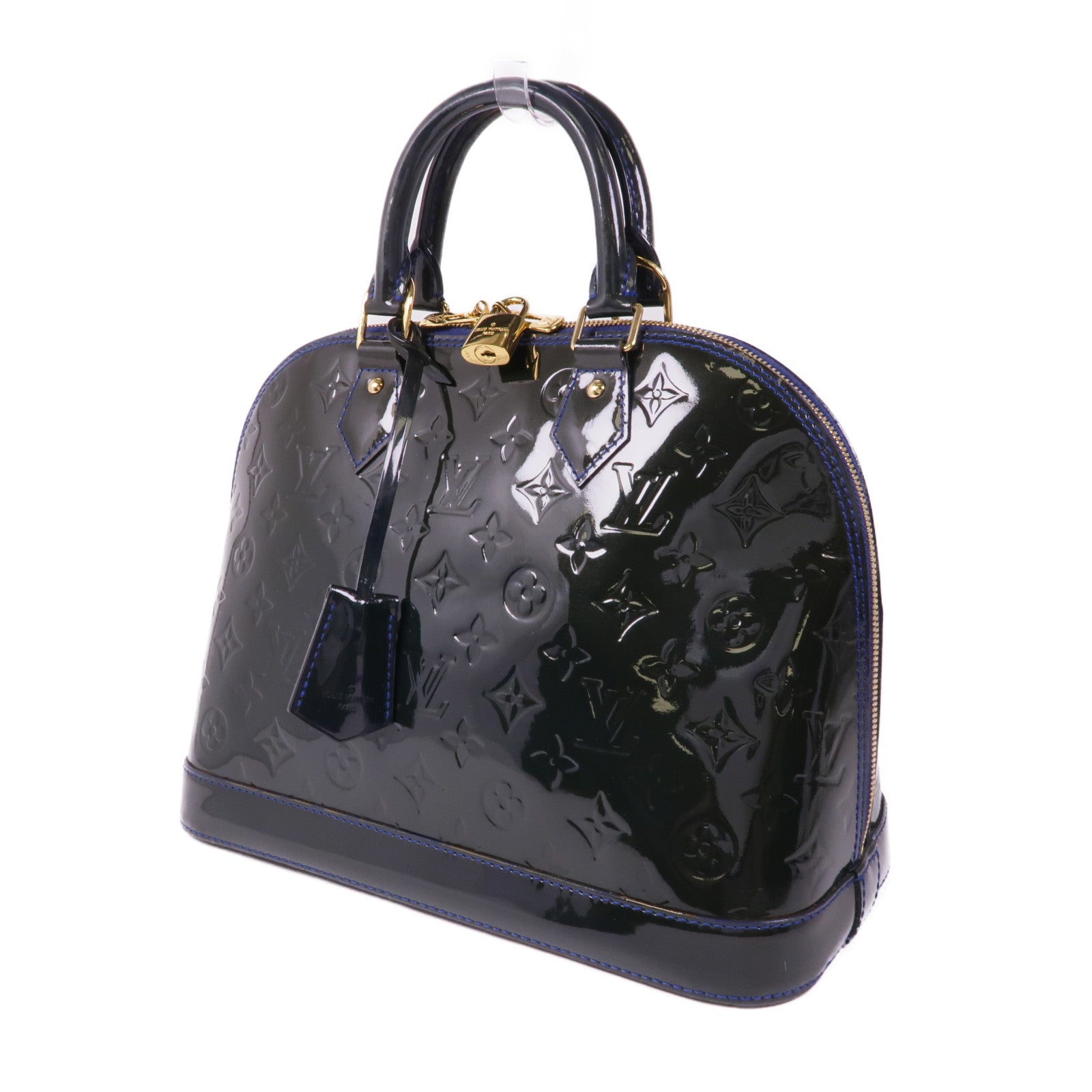 LOUIS VUITTON Vernis Alma PM金扣手挽袋