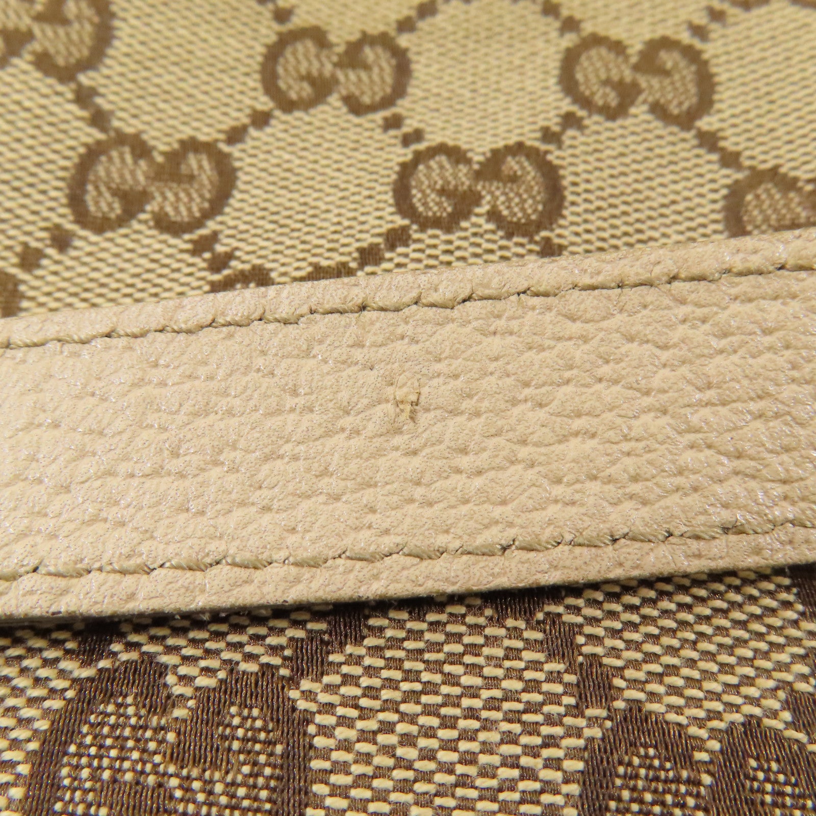 GUCCI 帆布Shoulder Bag金扣肩背袋
