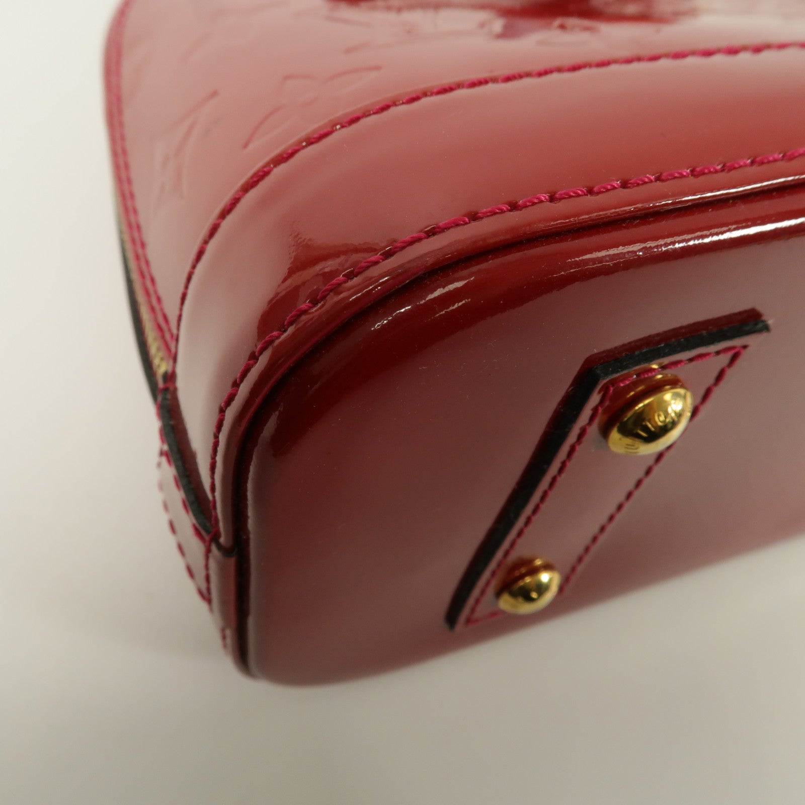 LOUIS VUITTON Monogram Vernis Alma BB手挽肩背兩用袋