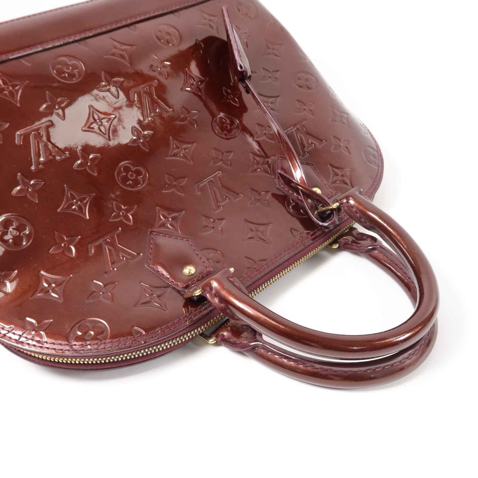 LOUIS VUITTON 漆皮皮革Alma PM手挽袋