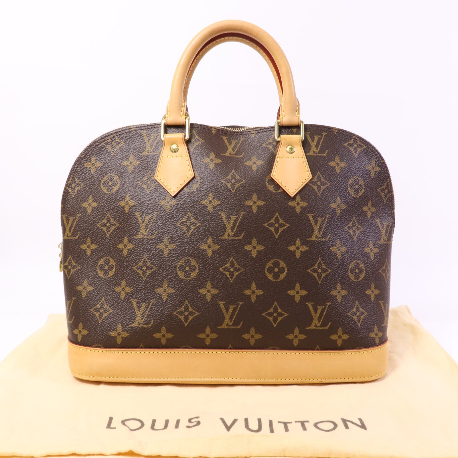 LOUIS VUITTON Monogram Alma PM金扣手挽袋