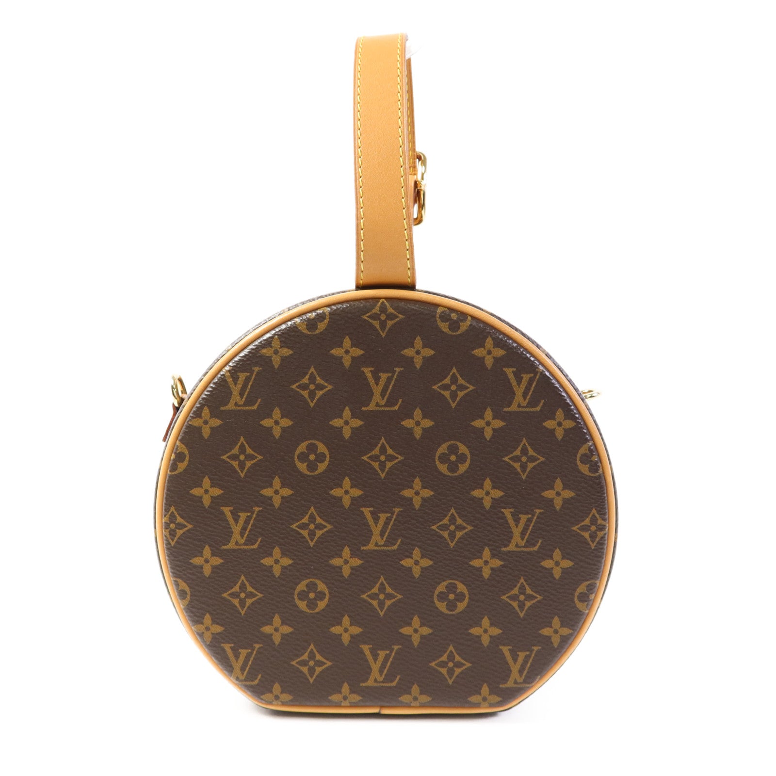 LOUIS VUITTON Monogram Petite Boite Chapeau金扣手挽肩背兩用袋
