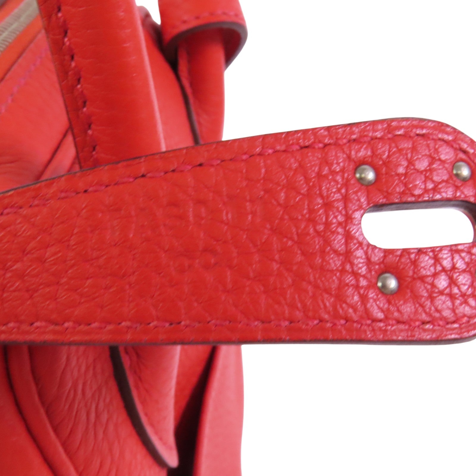 HERMES Clemence皮革Lindy 26銀扣肩背袋