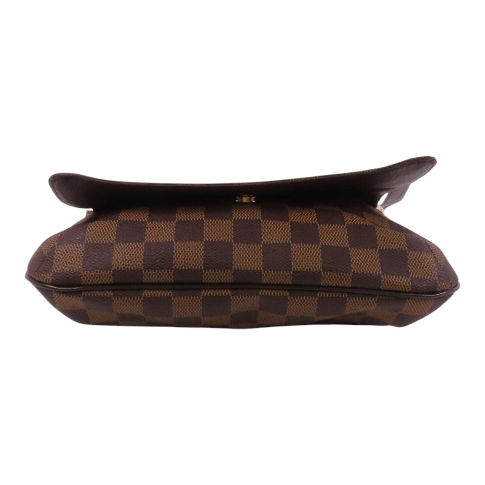 LOUIS VUITTON Damier Ebene Musette Tango金扣肩背袋