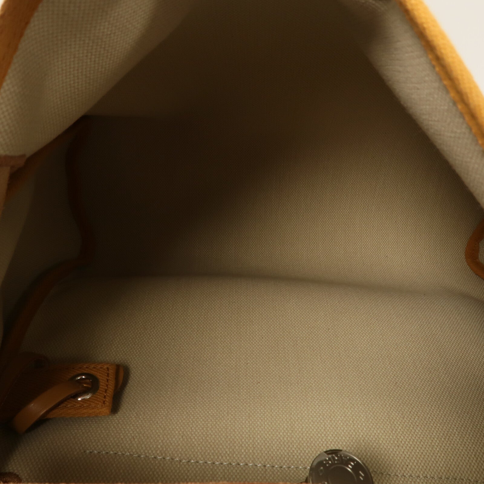 HERMES Toile H帆布Herbag PM手挽肩背兩用袋Beton/Fauve