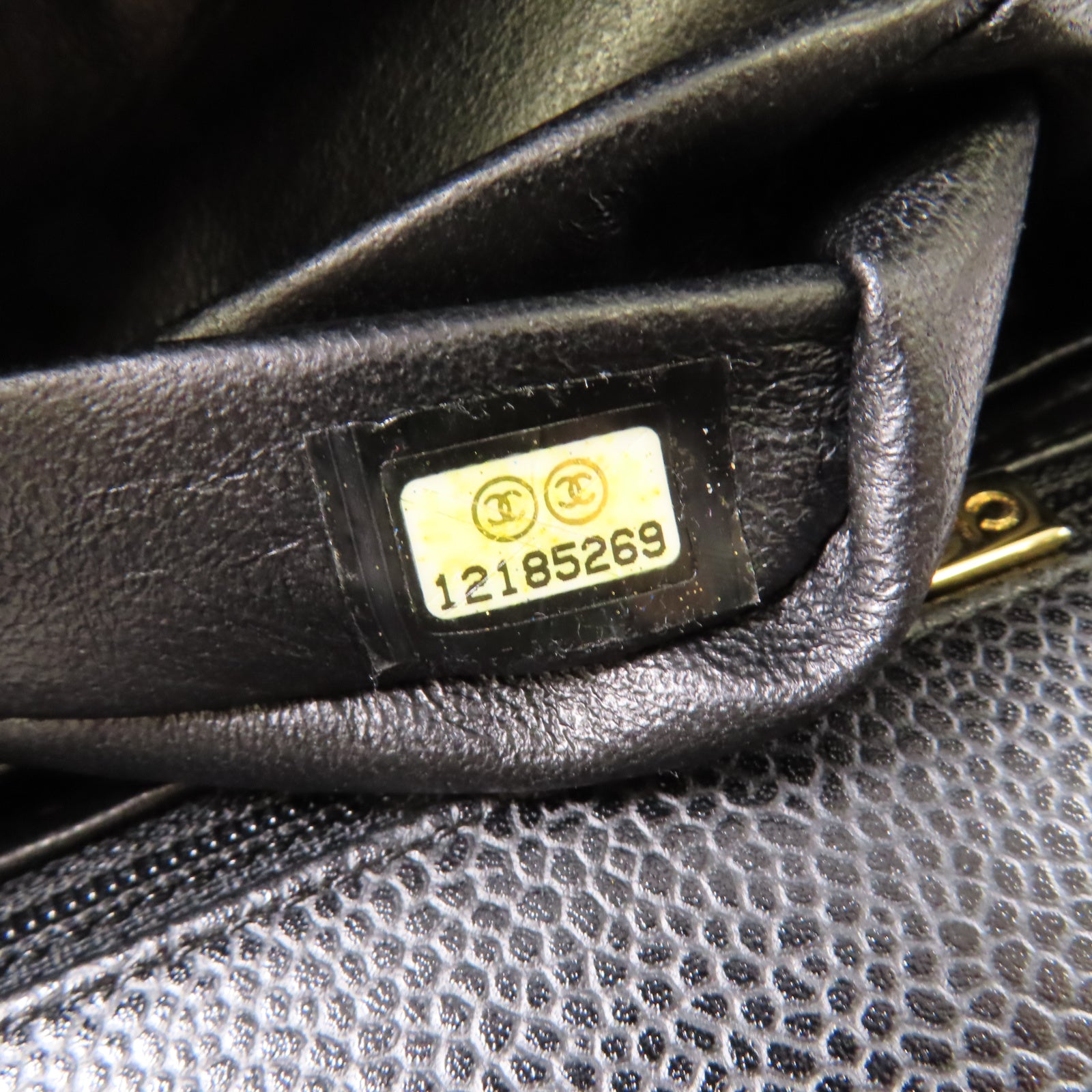 CHANEL 【激減優惠】菱格Caviar皮革Classic Jumbo Single Flap金扣鏈帶肩背袋黒色