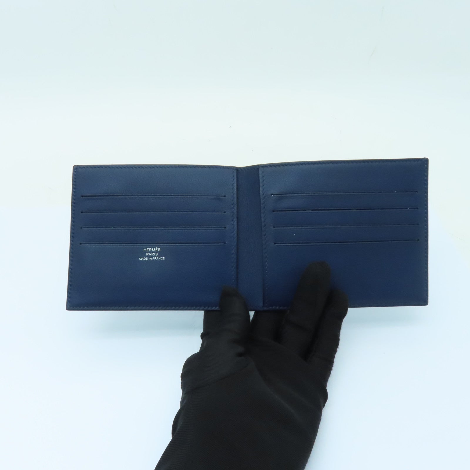 HERMES 【激減優惠】Swift皮革Wallet錢包藍色Blue Sapphire
