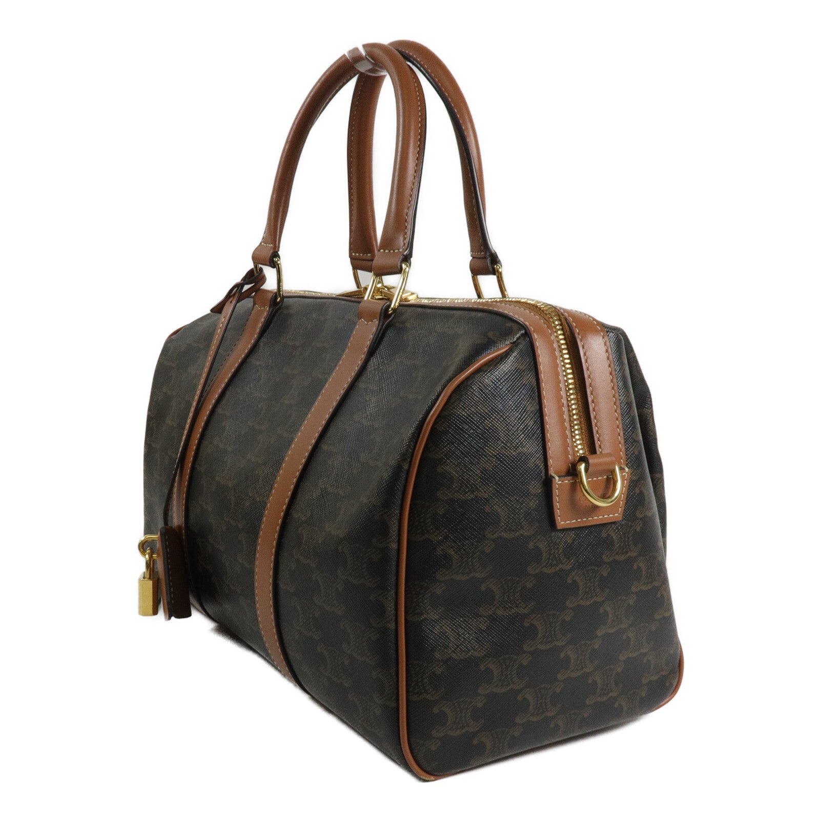 CELINE 塗層帆布2 Way Shoulder Boston手挽肩背兩用袋