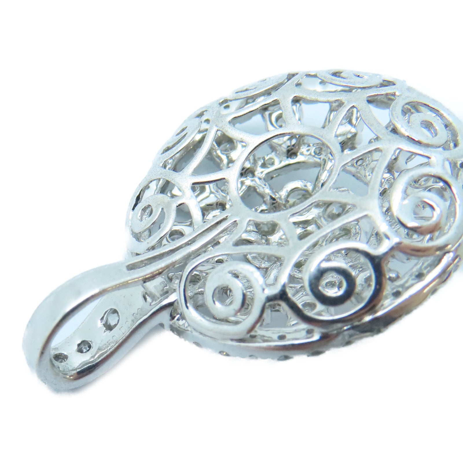JEWELRY 18K白金Diamond Pendant Top 2.00ct鑚石吊墜