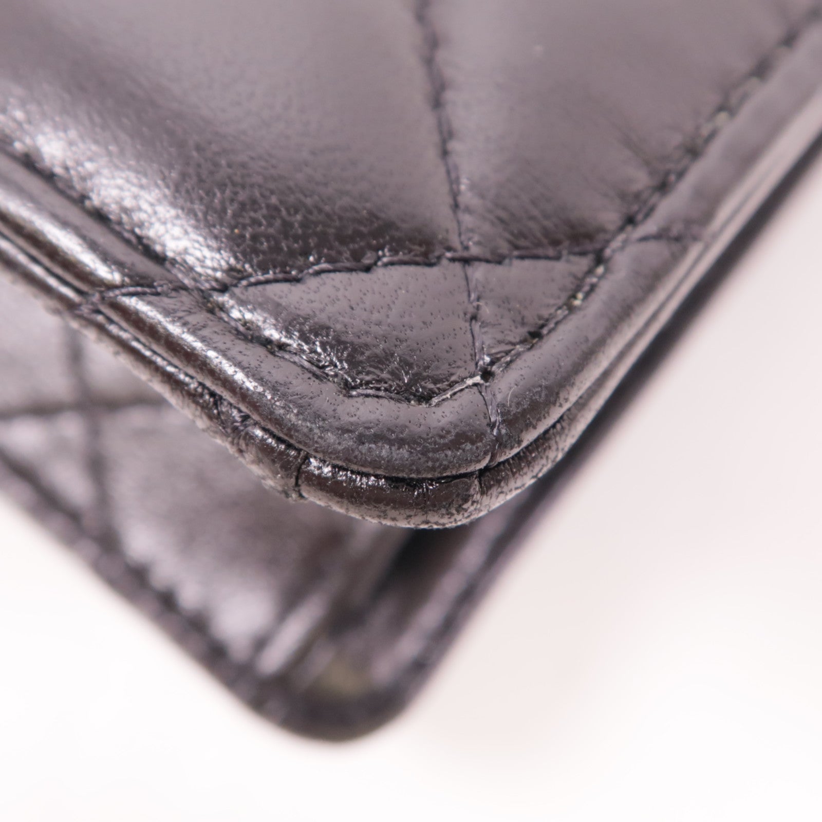 CHANEL 牛皮皮革Chain Shoulder金扣鏈帶肩背袋