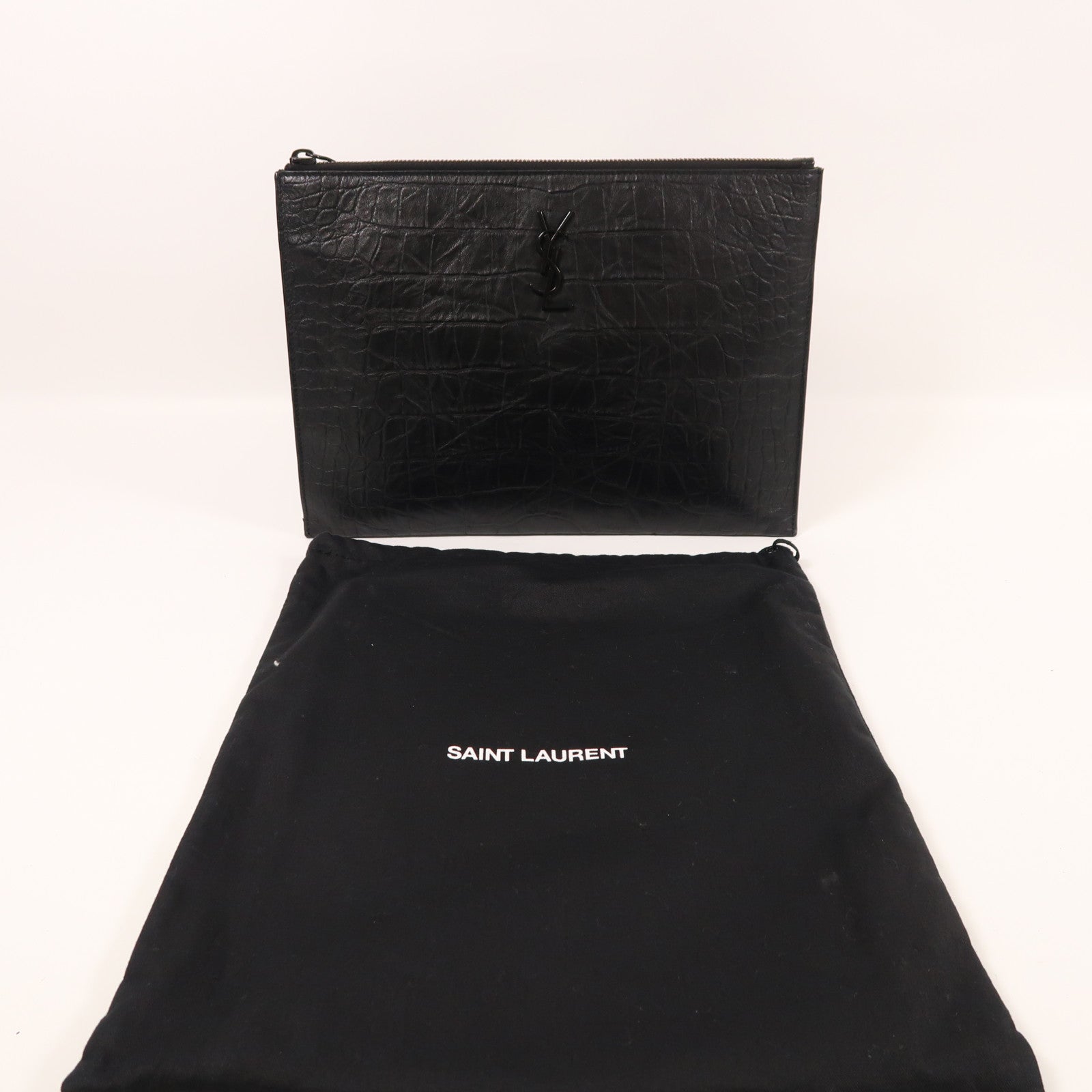 SAINT LAURENT 牛皮皮革Clutch Bag手拿包