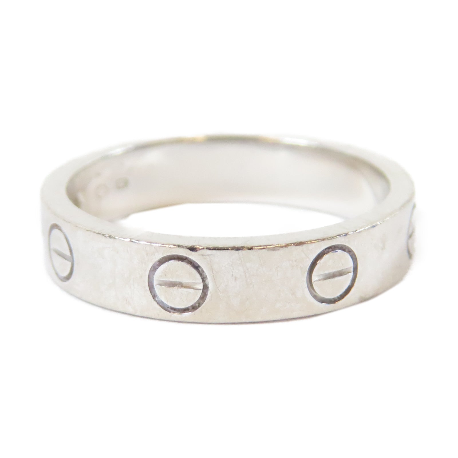 CARTIER 【激減優惠】18K白金Love Wedding Ring 1 Diamond戒指Cartier#16/US#5.25