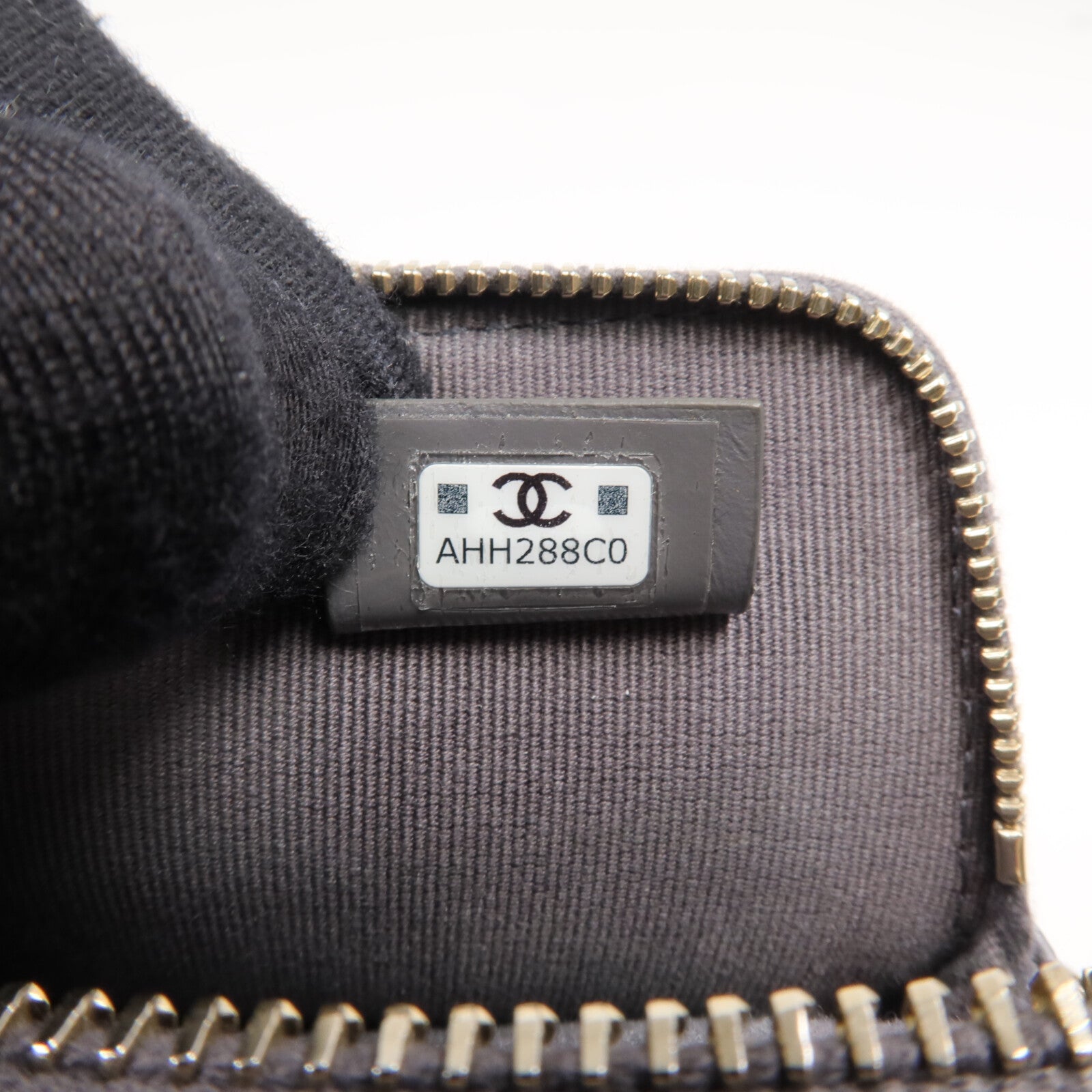 CHANEL 牛皮皮革Card Holder Matelasse金扣卡片套