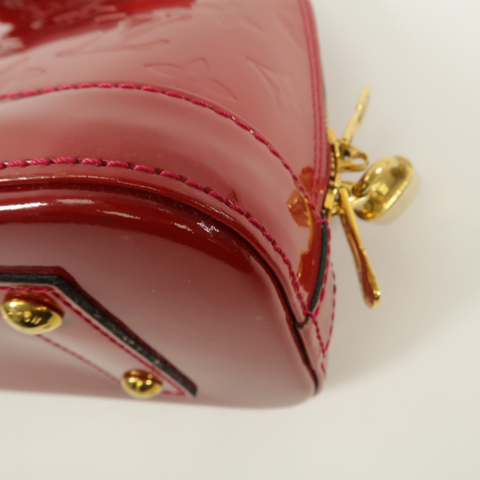 LOUIS VUITTON Monogram Vernis Alma BB手挽肩背兩用袋