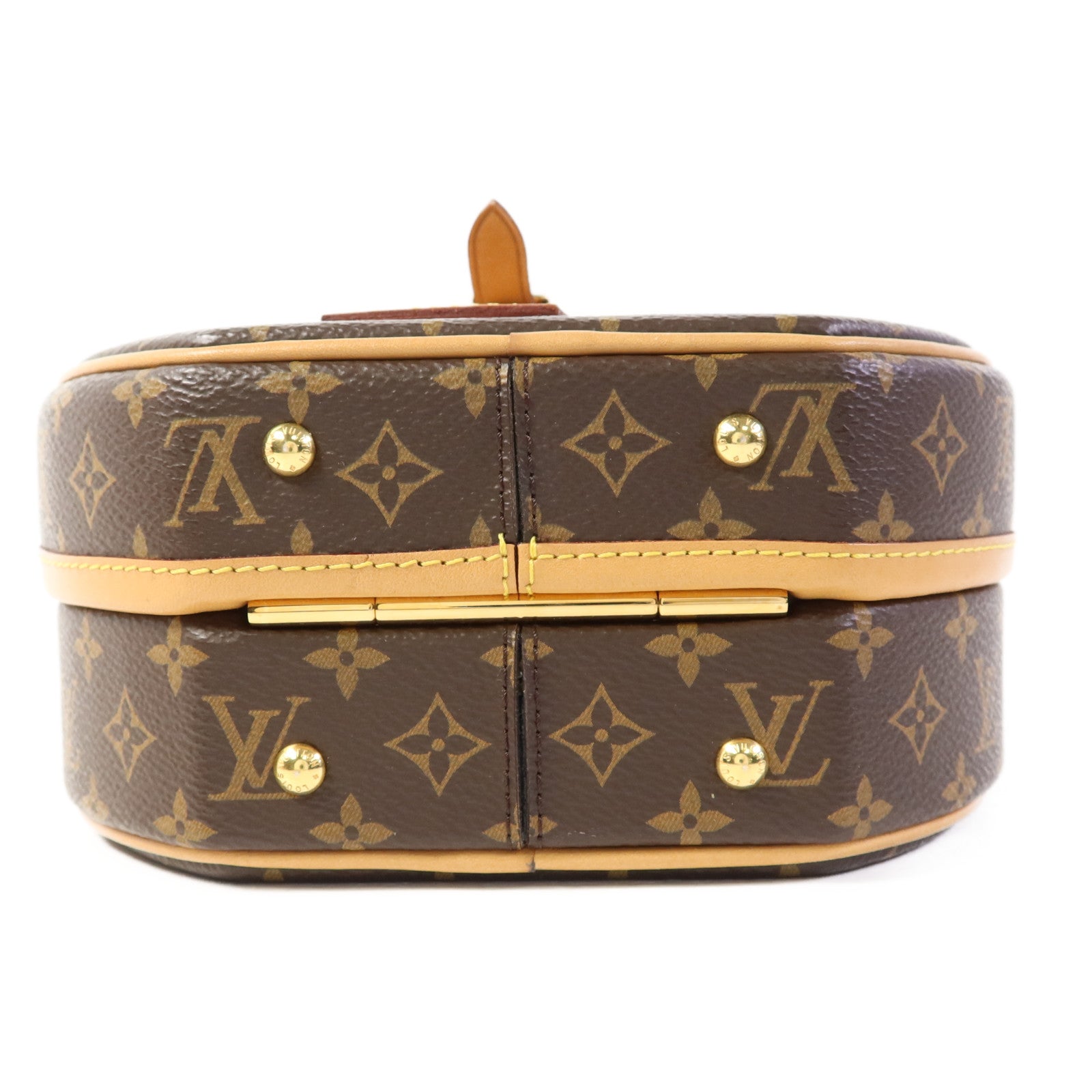 LOUIS VUITTON Monogram Petite Boite Chapeau金扣手挽肩背兩用袋
