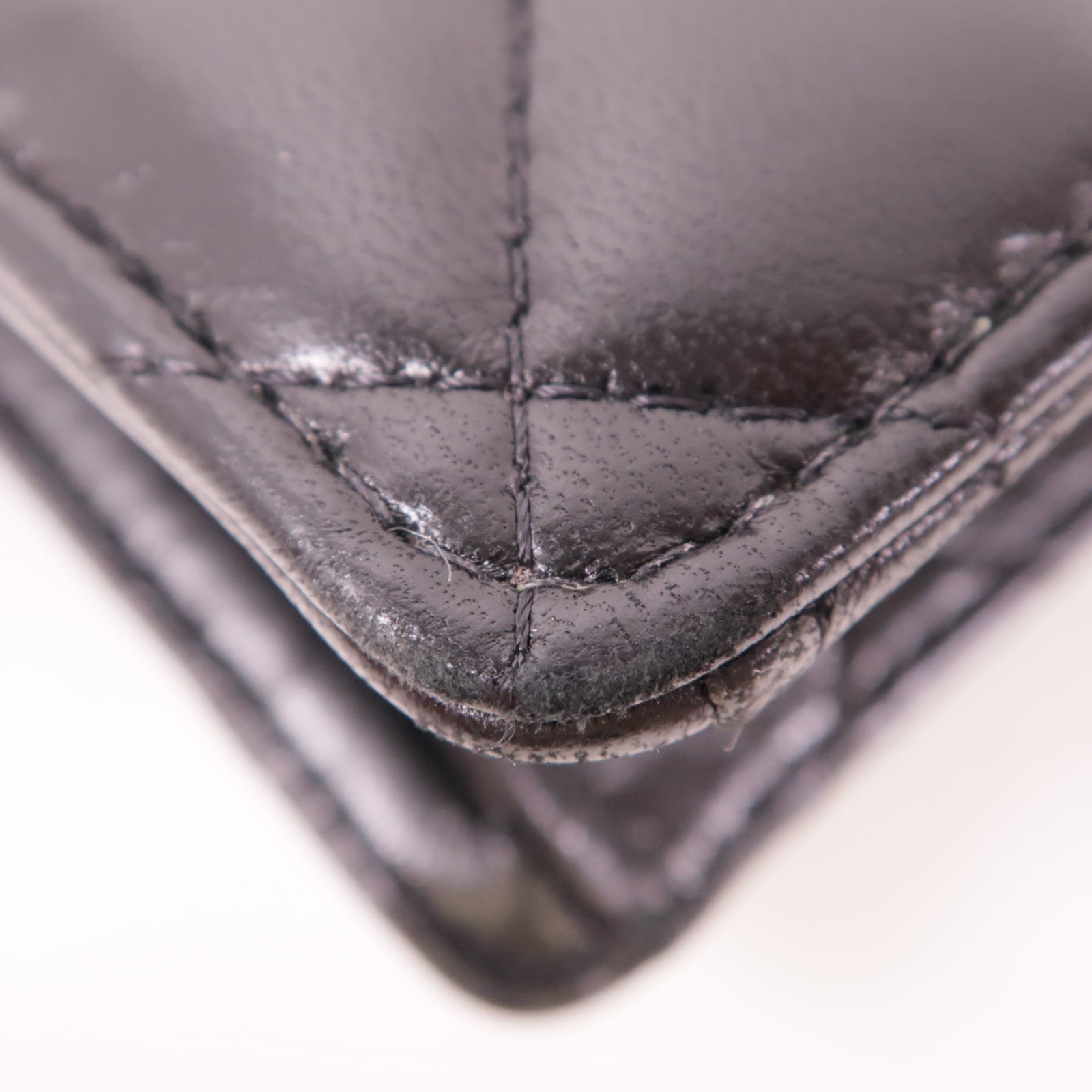 CHANEL 牛皮皮革Chain Shoulder金扣鏈帶肩背袋