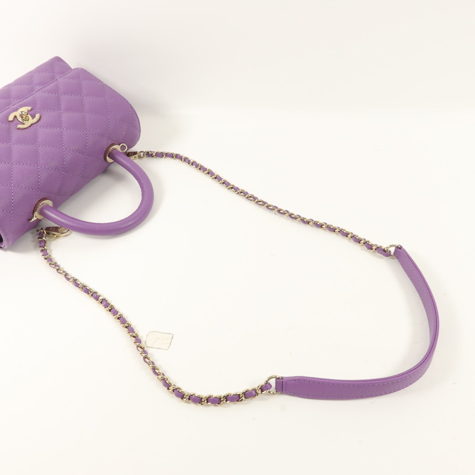 CHANEL 牛皮皮革Coco Handle Small手挽肩背兩用袋