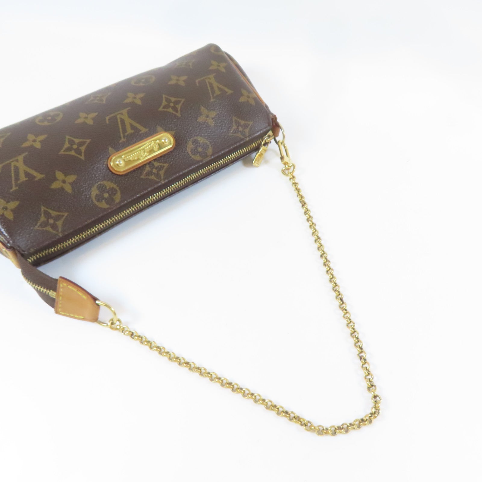 LOUIS VUITTON Monogram Eva金扣手挽肩背兩用袋啡色