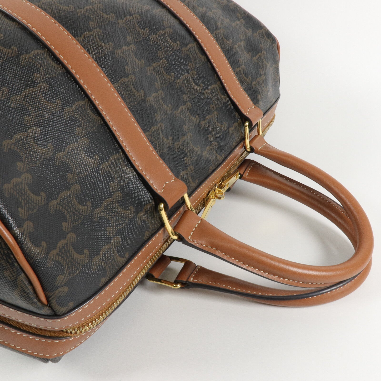 CELINE 塗層帆布2 Way Shoulder Boston手挽肩背兩用袋