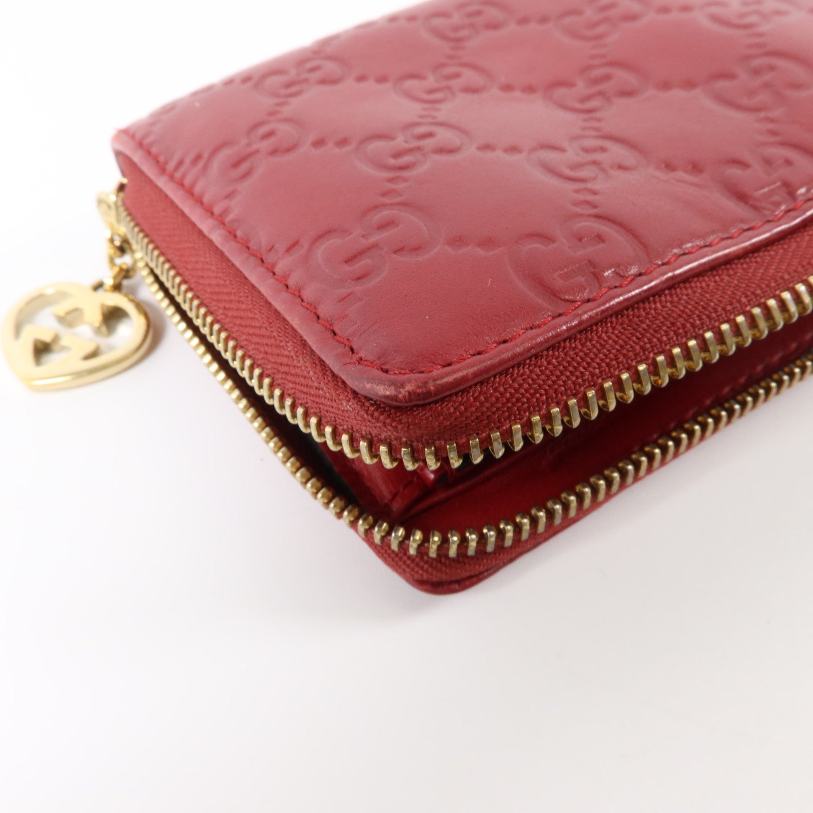 GUCCI 牛皮皮革Lovely Line Guccissima Zip-Around Long Wallet金扣長錢包
