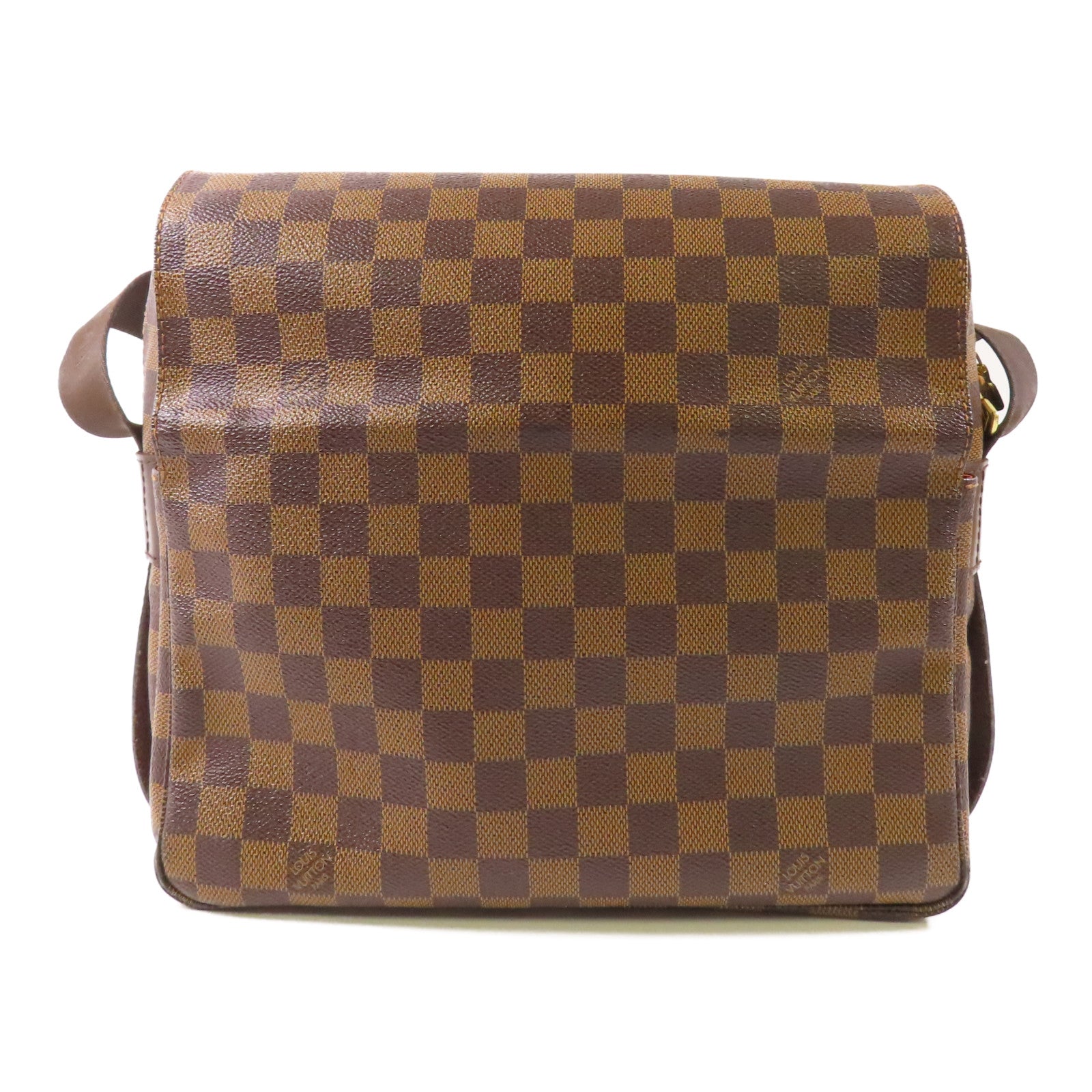 LOUIS VUITTON LV GHW Naviglio Shoulder Messenger Bag N45255 Damier Brown