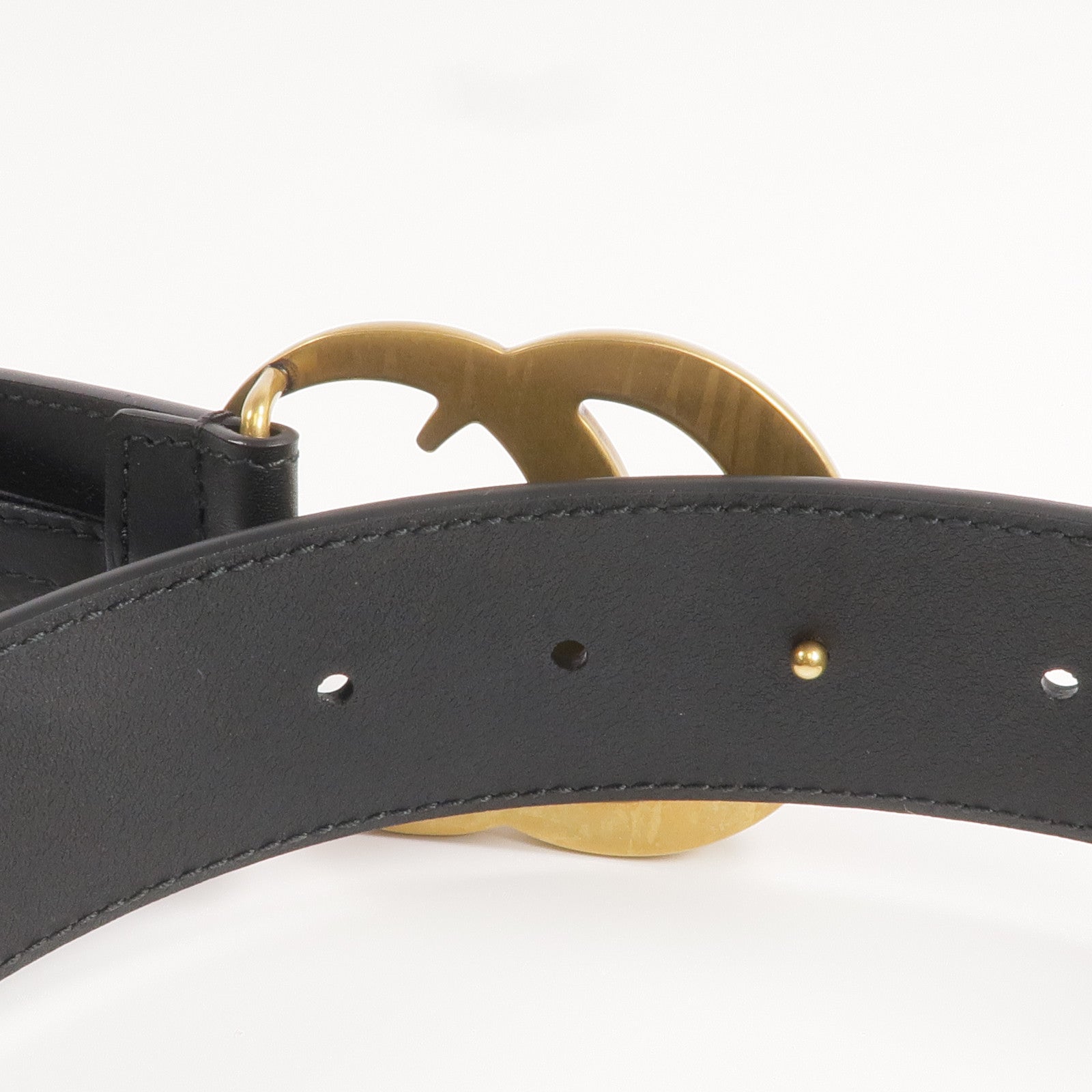 GUCCI 牛皮皮革Belt金扣皮帶