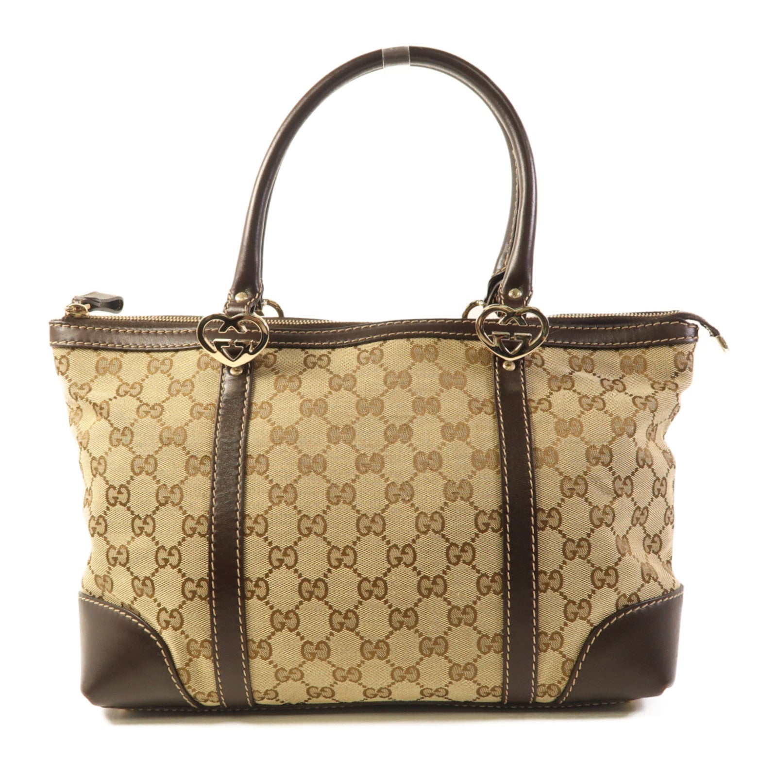 GUCCI 帆布Hand Bag金扣手挽袋