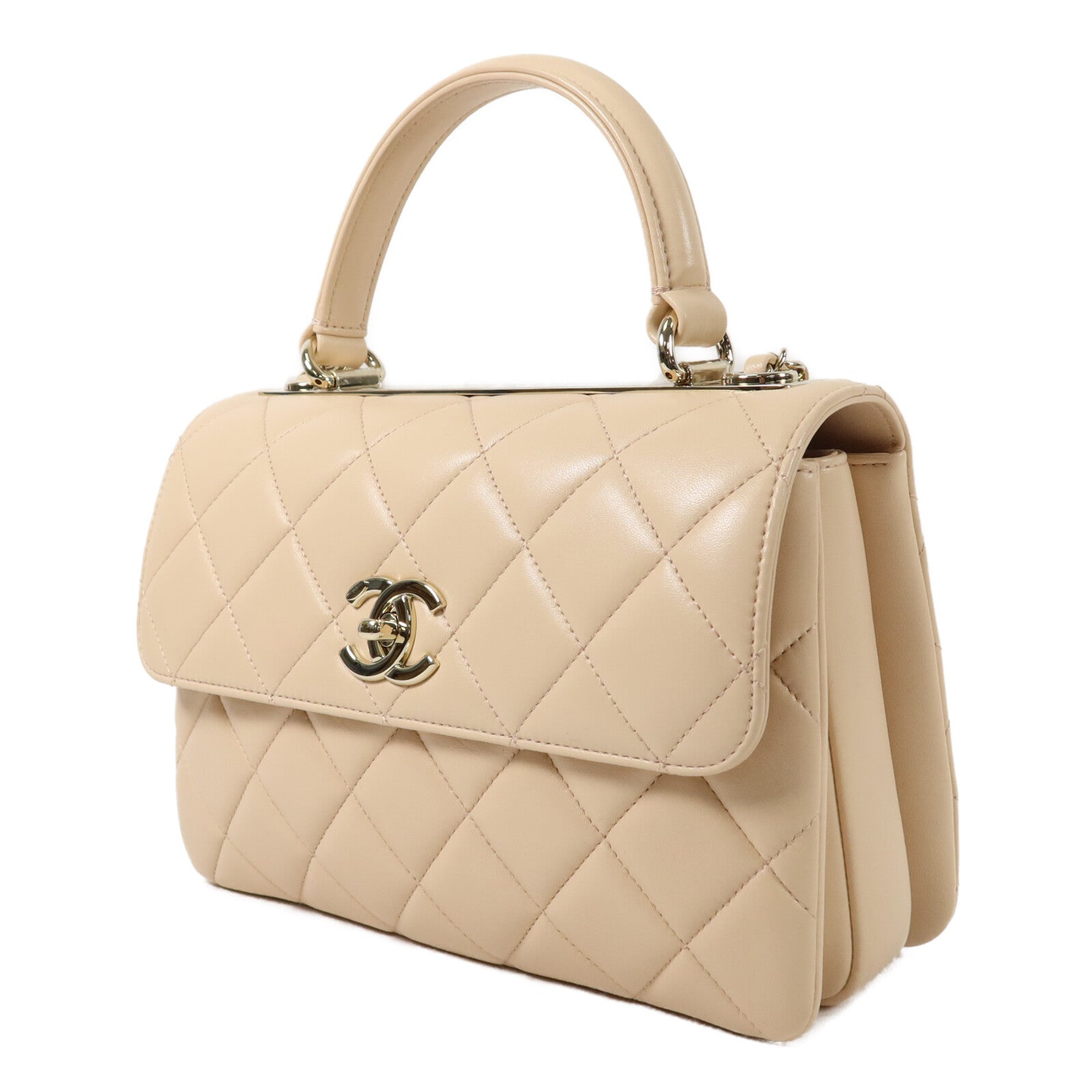 CHANEL 羊皮皮革Trend CC Medium手挽肩背兩用袋
