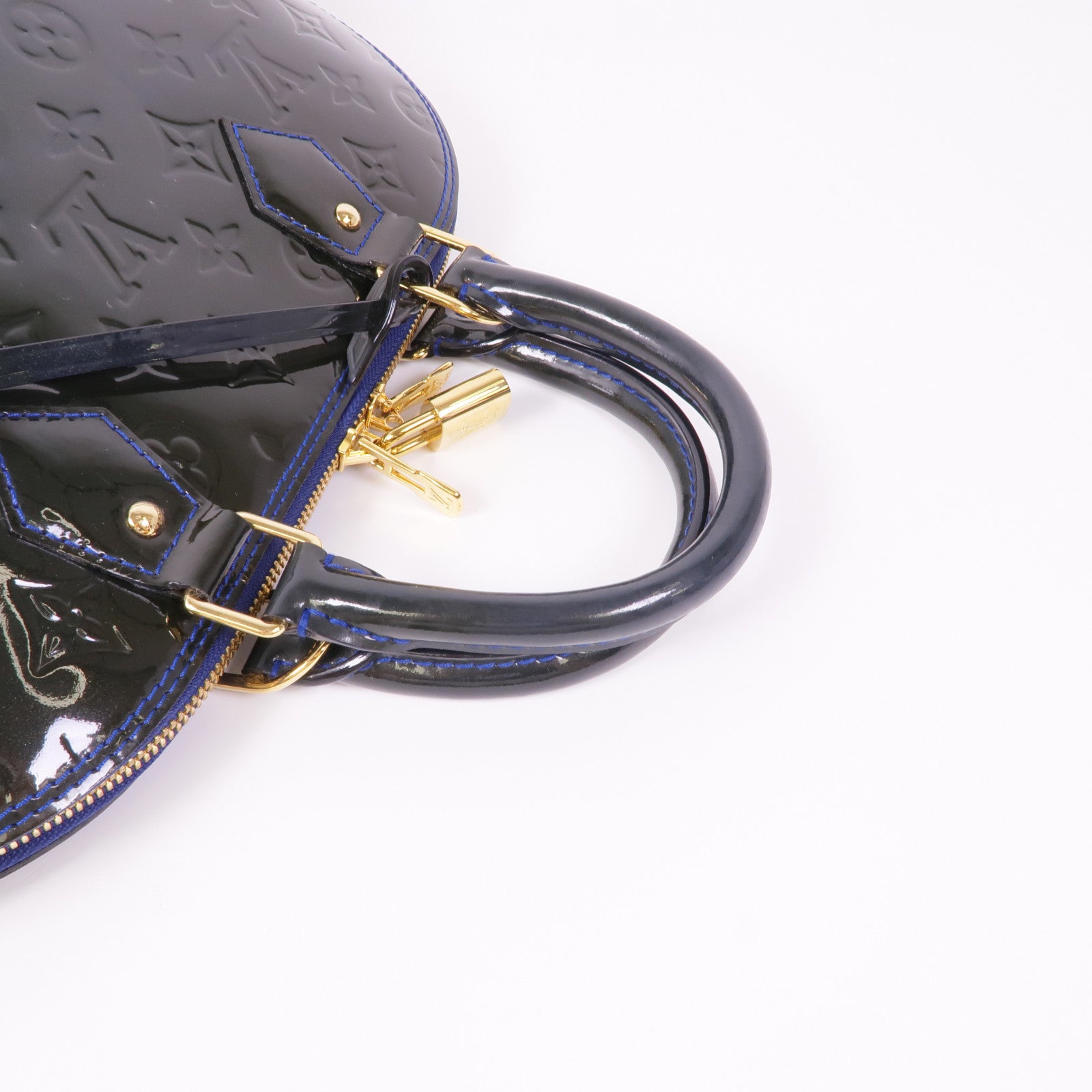 LOUIS VUITTON Vernis Alma PM金扣手挽袋