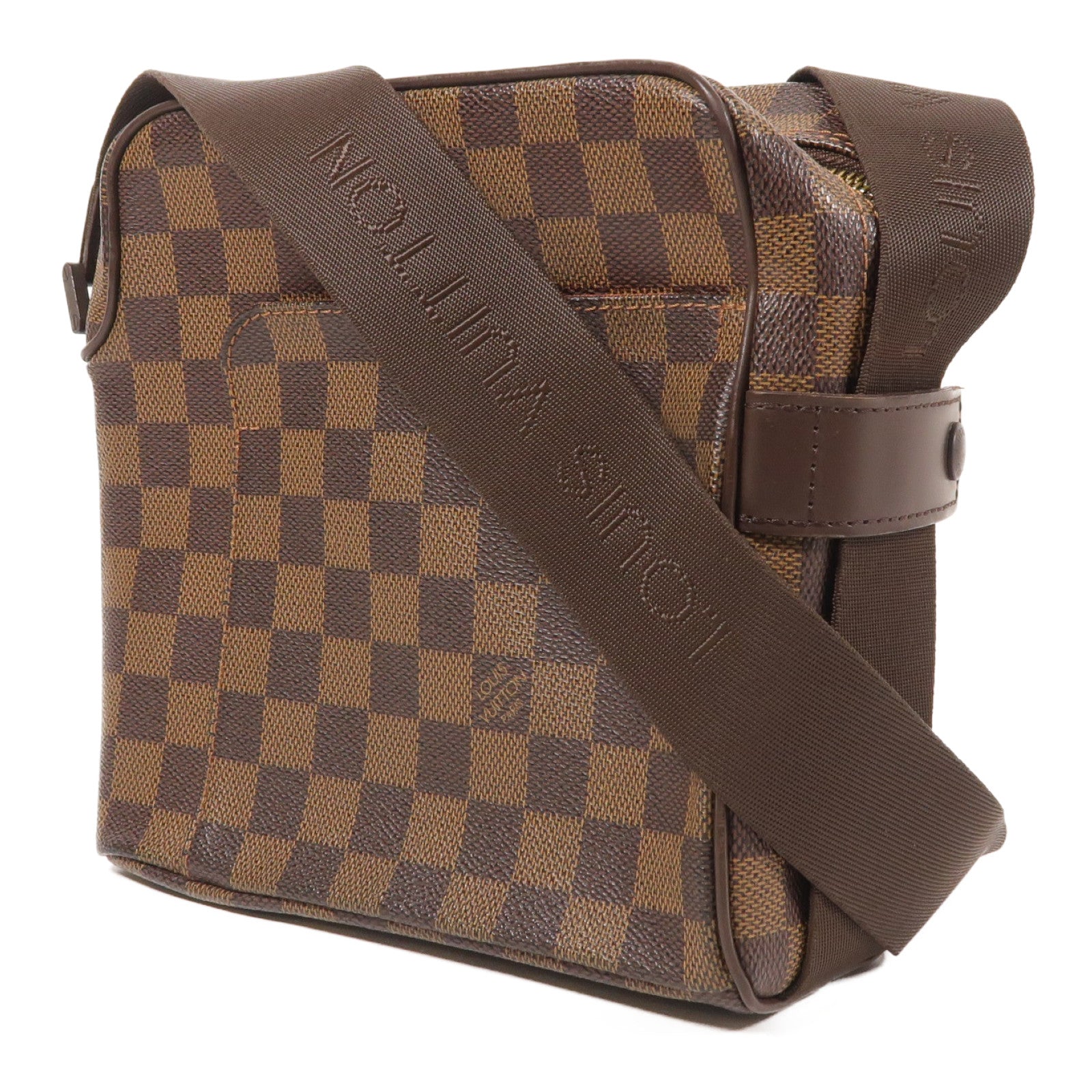 LOUIS VUITTON Damier Olaf PM金扣肩背袋