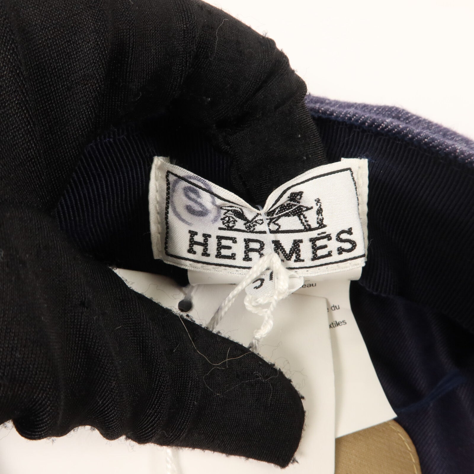 HERMES 牛仔布料Casquette Giulietta Denim Hat (Size57)帽子