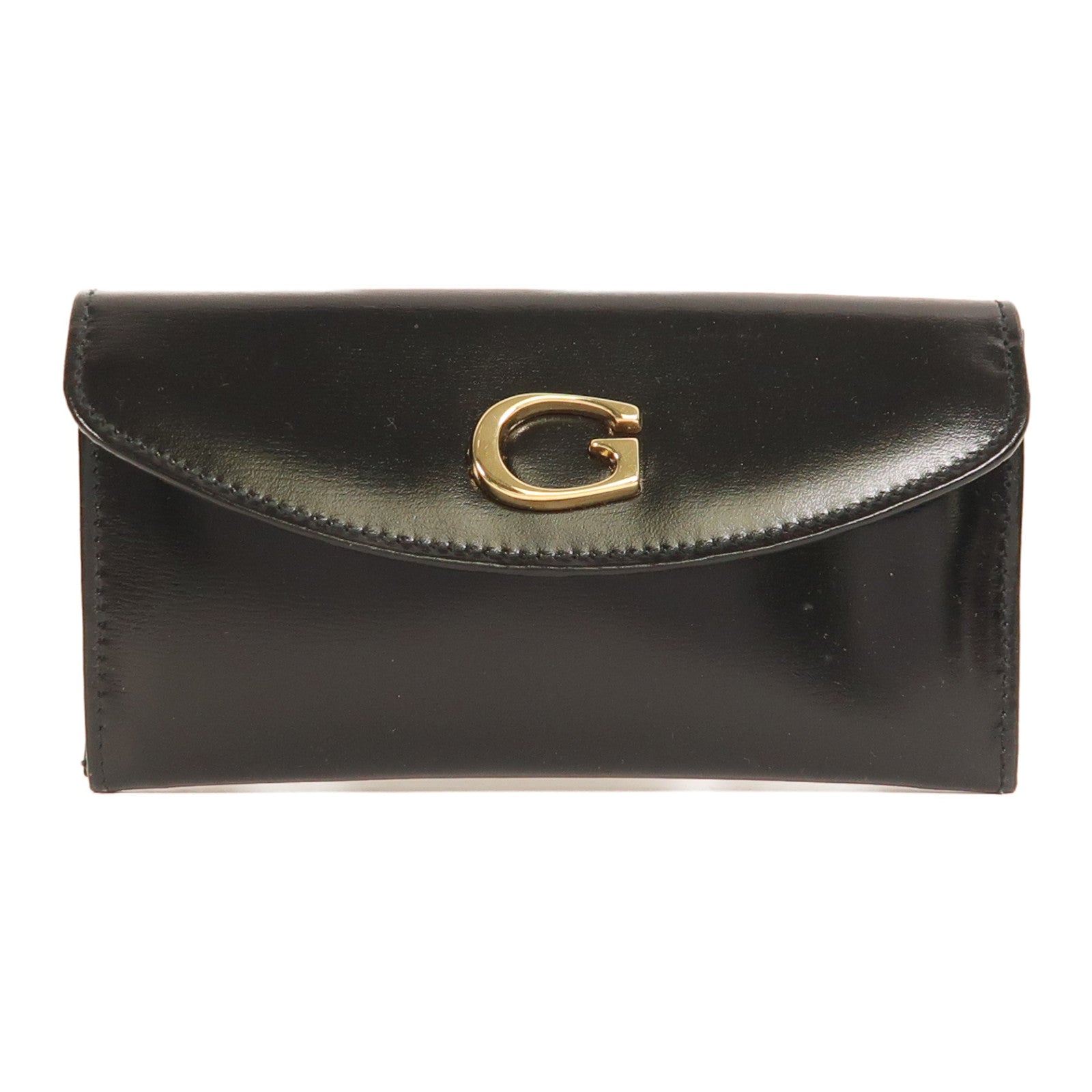 GUCCI 【激減優惠】皮革Coin Case Purse金扣零錢包