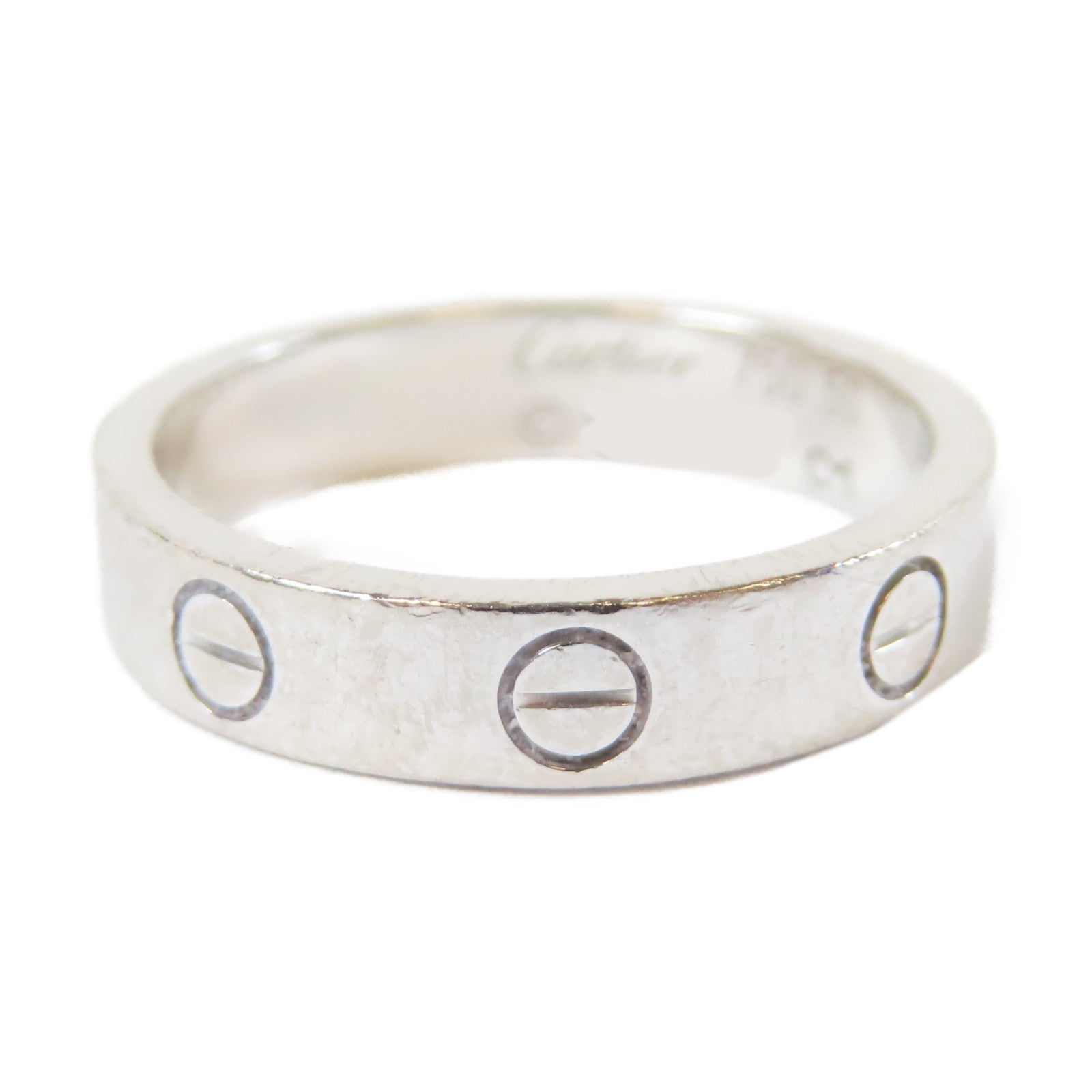 CARTIER 【激減優惠】18K白金Love Wedding Ring 1 Diamond戒指Cartier#16/US#5.25