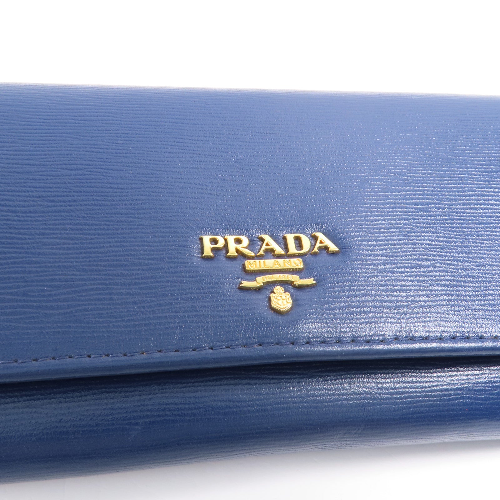 PRADA 牛皮皮革Long Wallet金扣長錢包