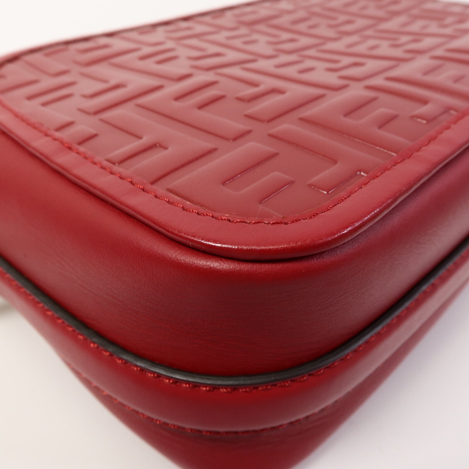 FENDI 牛皮皮革Zucca Camera肩背袋