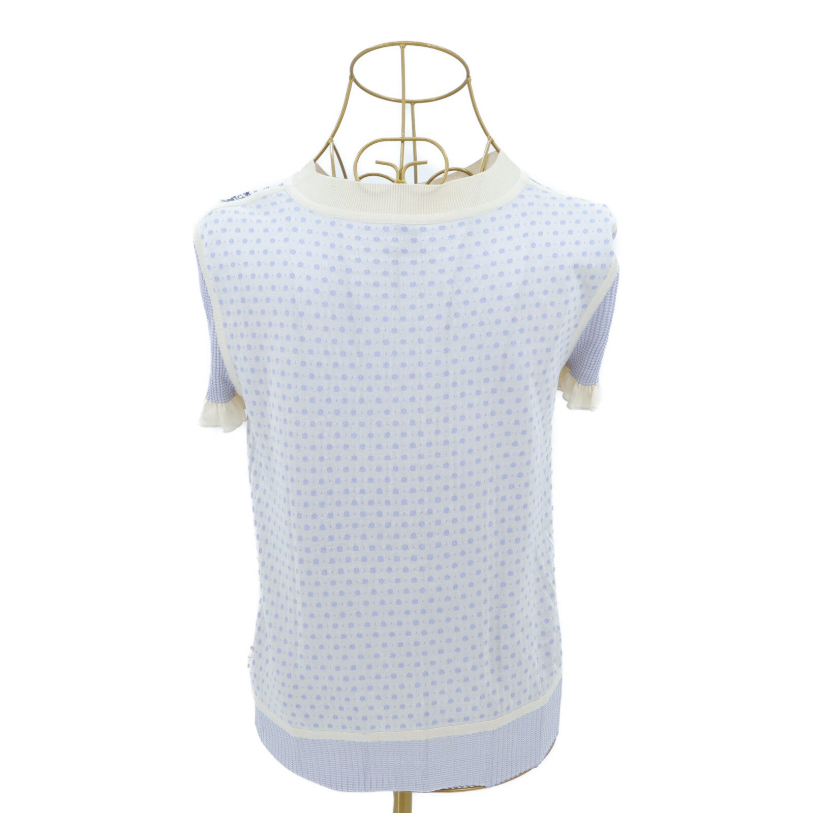 HERMES Short-Sleeve Twillaine Sweater上衣